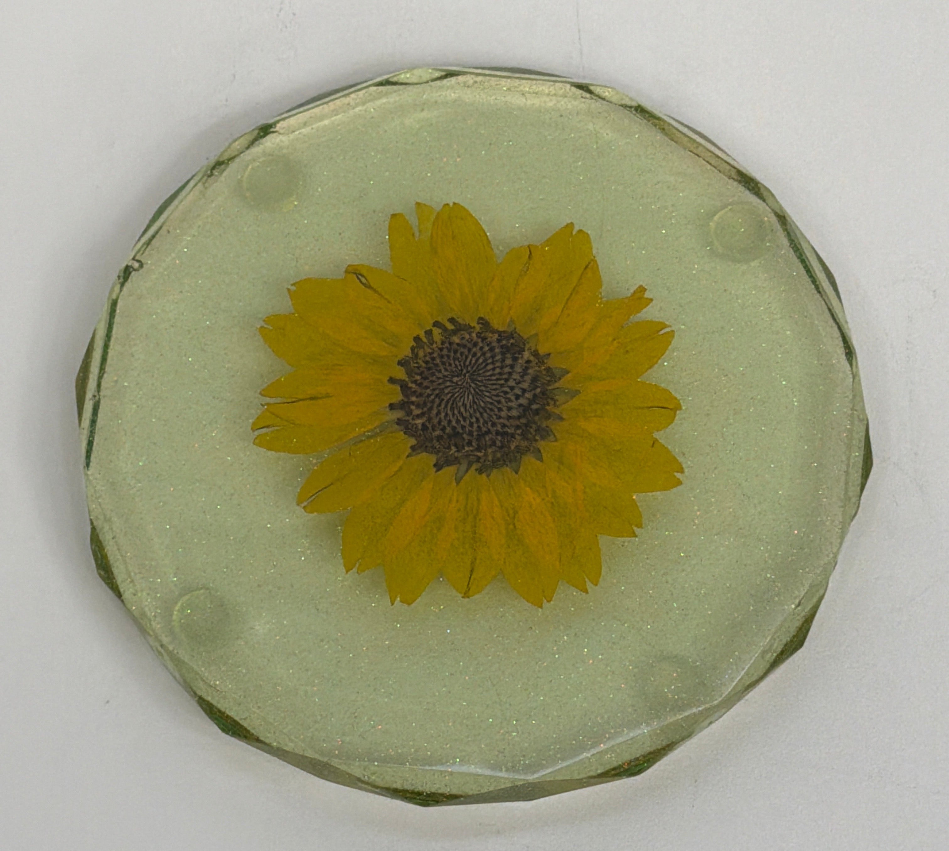 Resin Sunflower Coaster