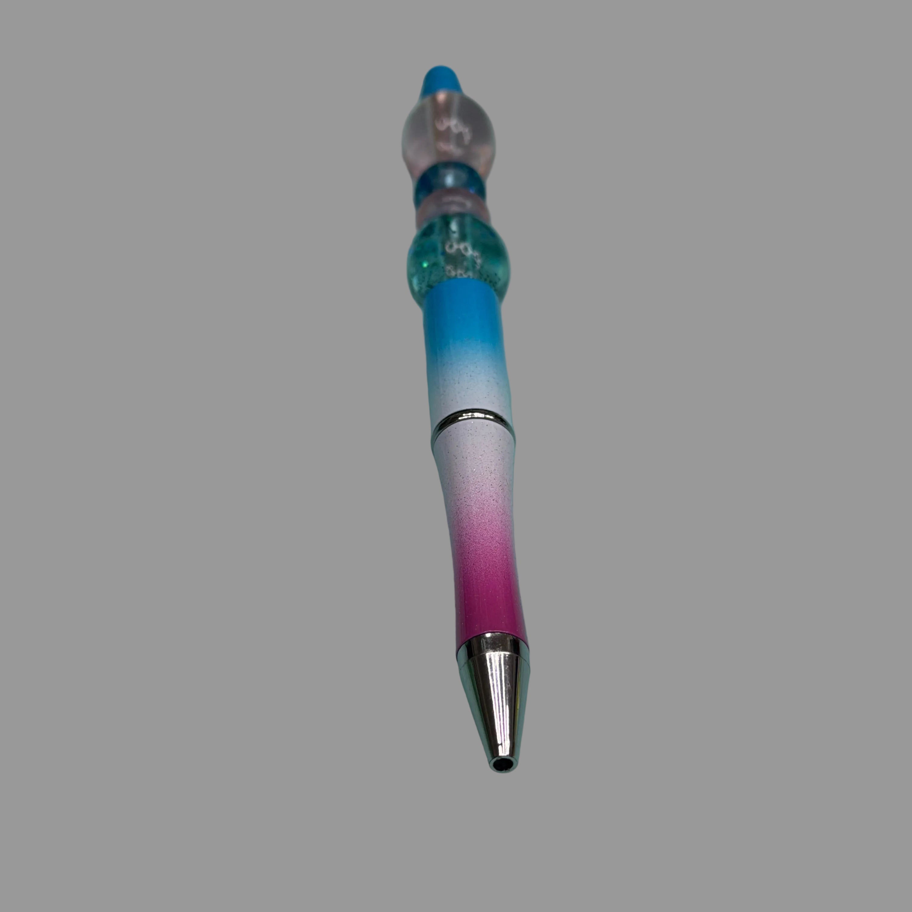 Resin Glitter Beaded Pen