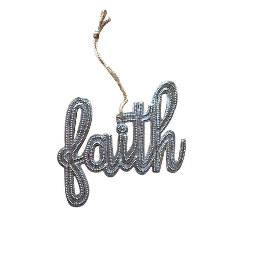 Faith Ornament- Cursive