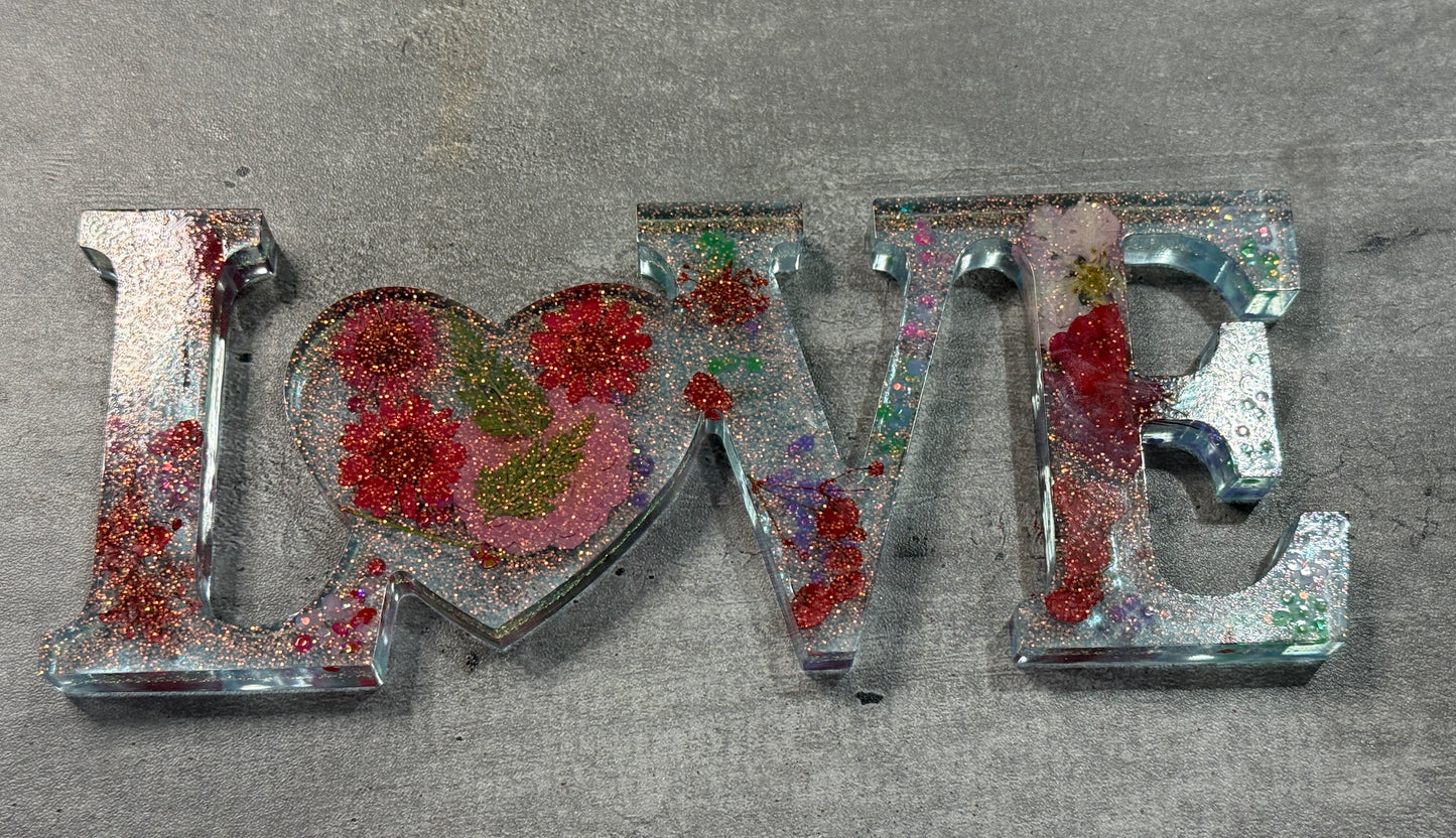 Resin “Love” Sign