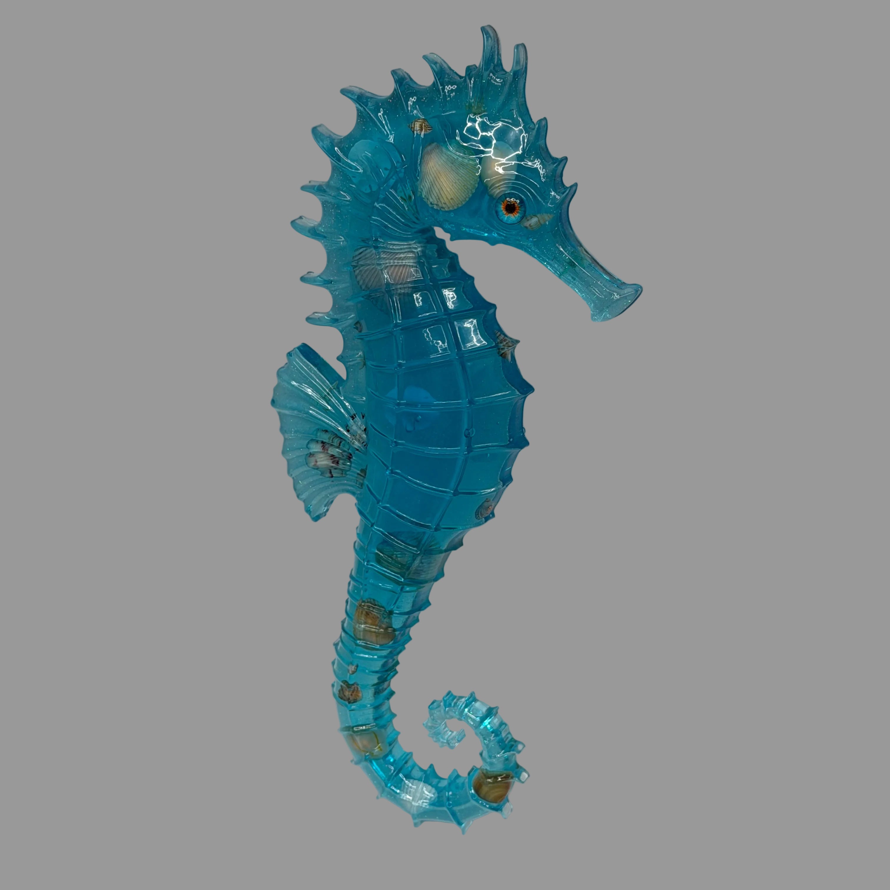 Resin Seahorse Wall Art - Coastal