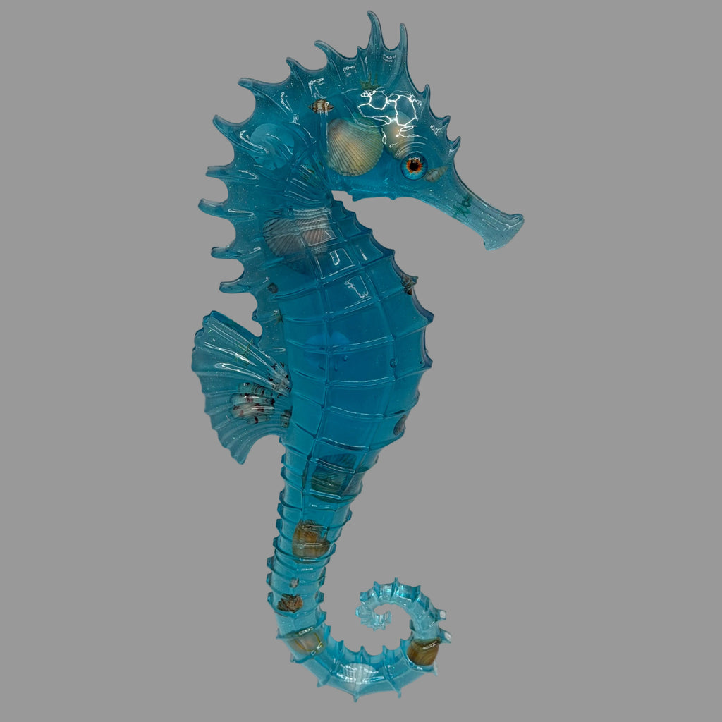 Resin Seahorse Wall Art - Coastal