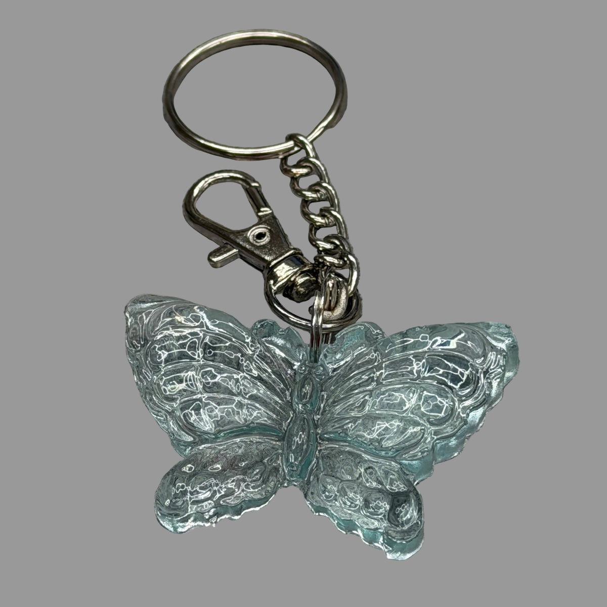 Resin Butterfly Keychain and Bag Charm (Holographic)