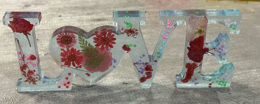 Resin “Love” Sign