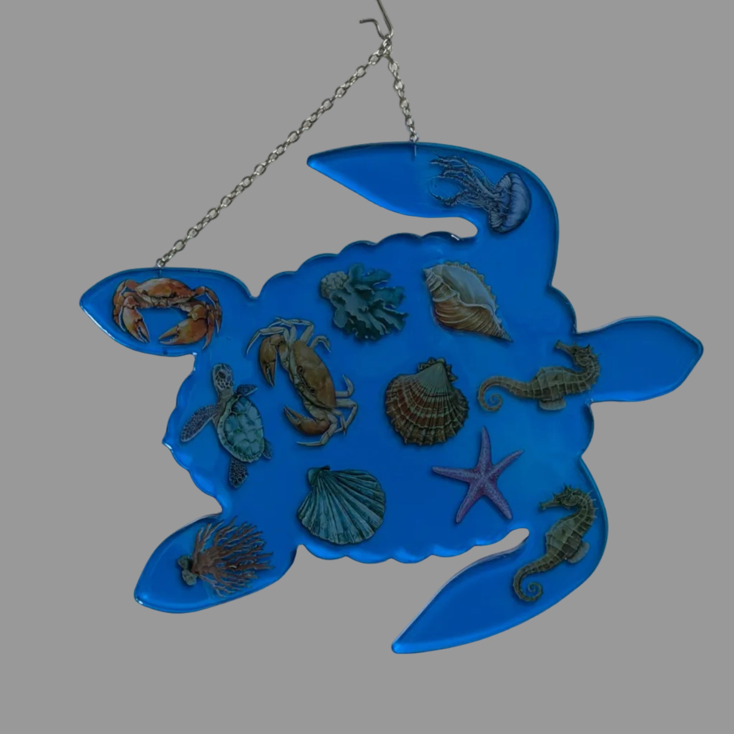 Resin Sea Turtle Wall Art