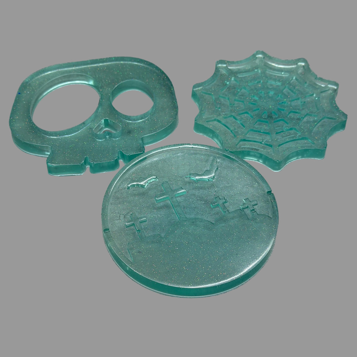 Small Halloween Coasters - Set of 3
