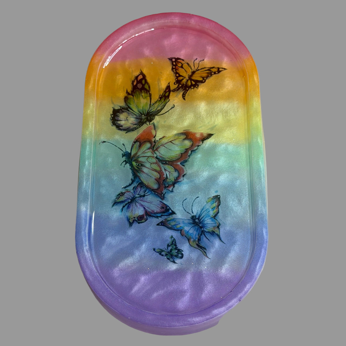 Resin Trinket Tray / Coaster with Tattoo
