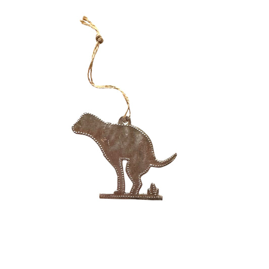 Pooping Pup Ornament
