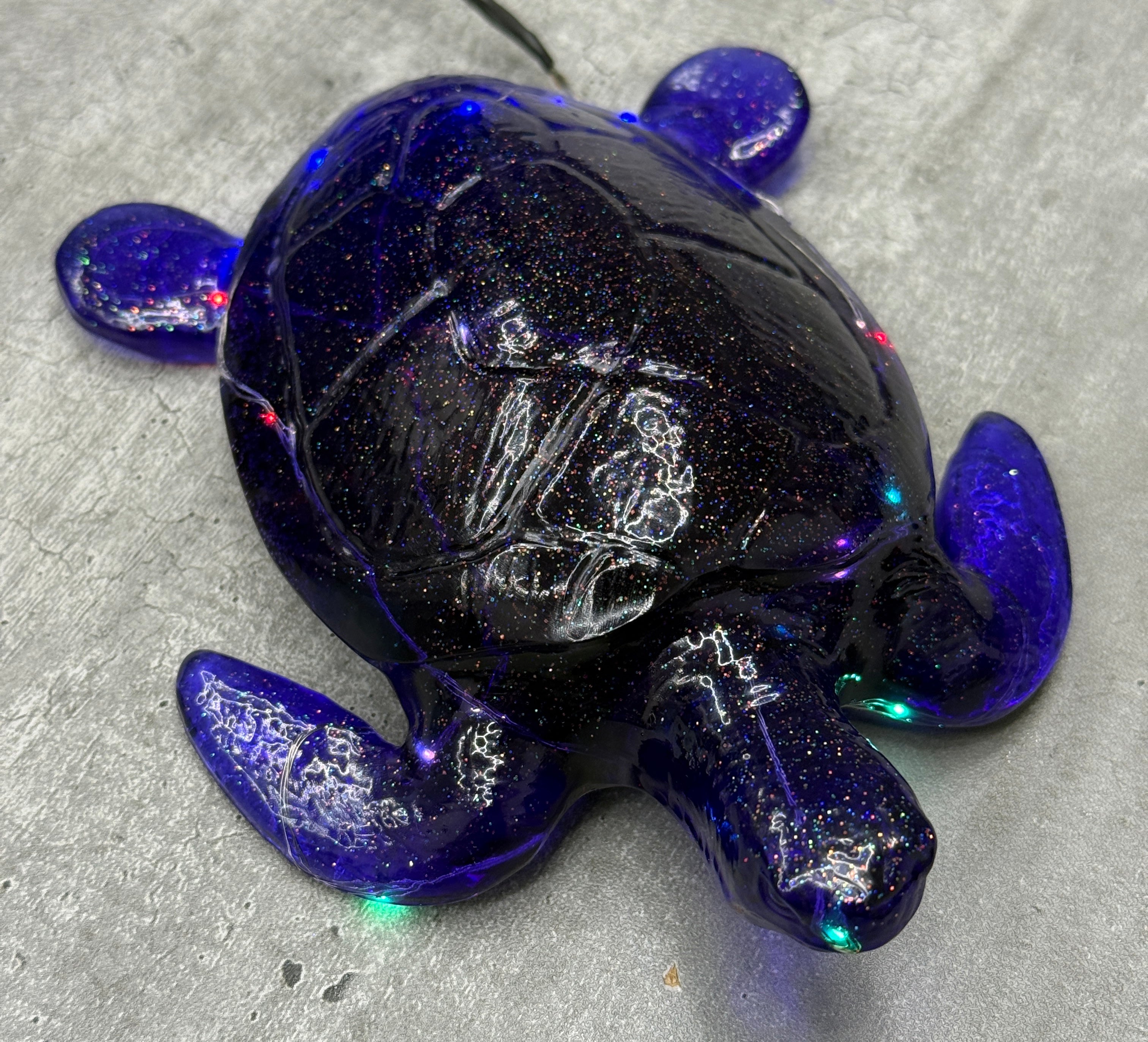 Turtle Figurine with Fairy Lights