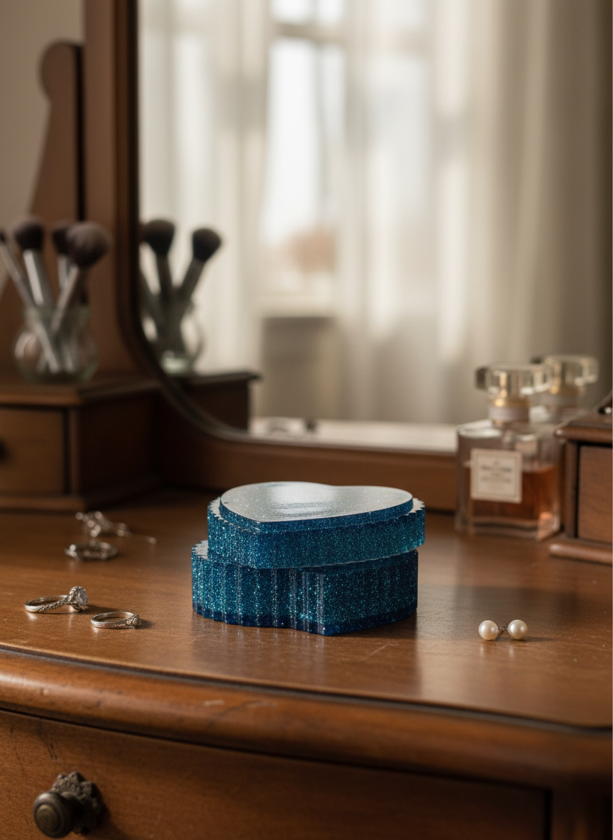 Heart Trinket Dish with Lid