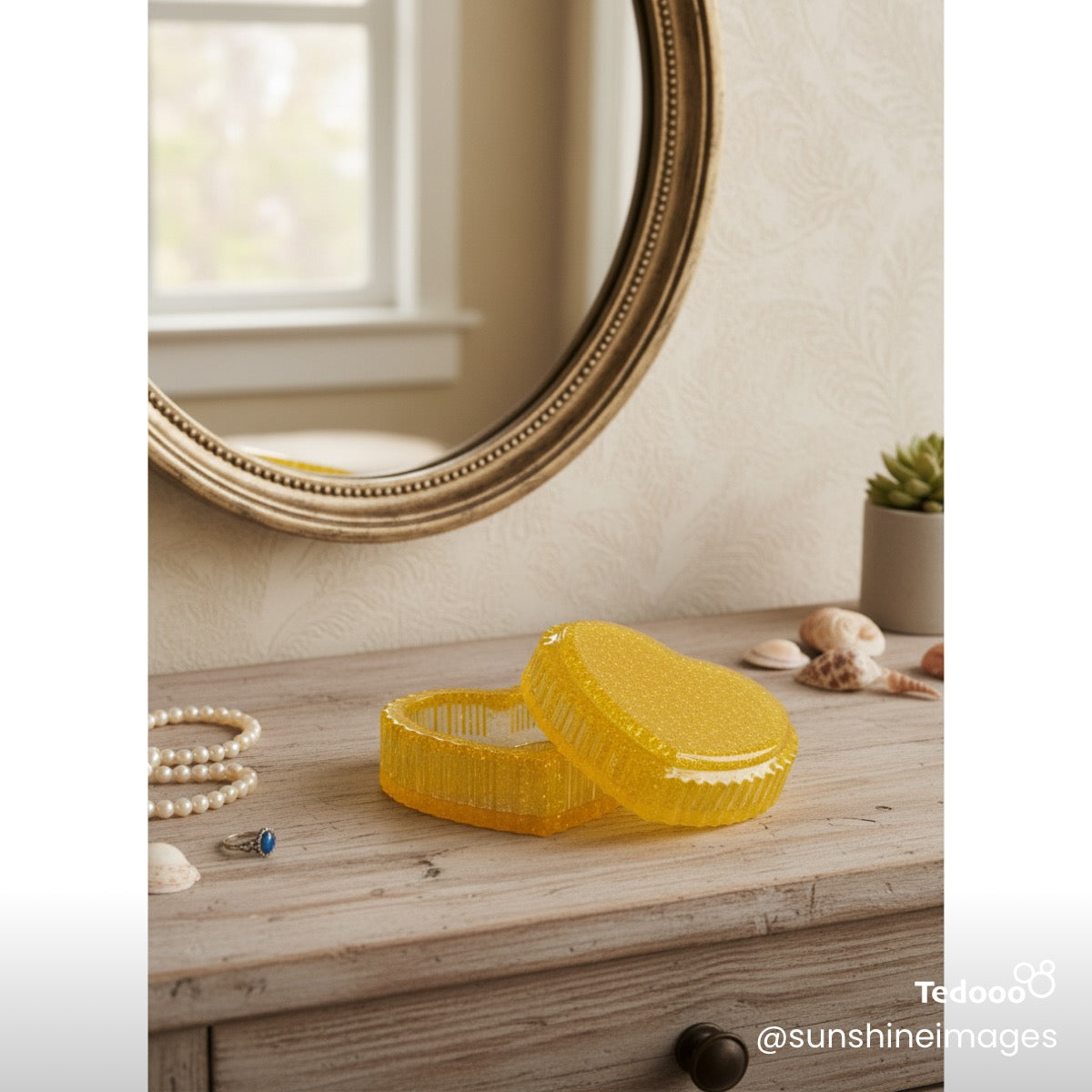 Heart Trinket Dish with Lid