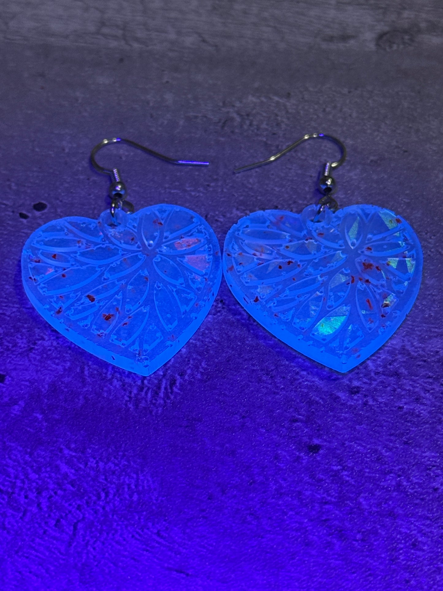 Glow-in-the-Dark Holographic Earrings