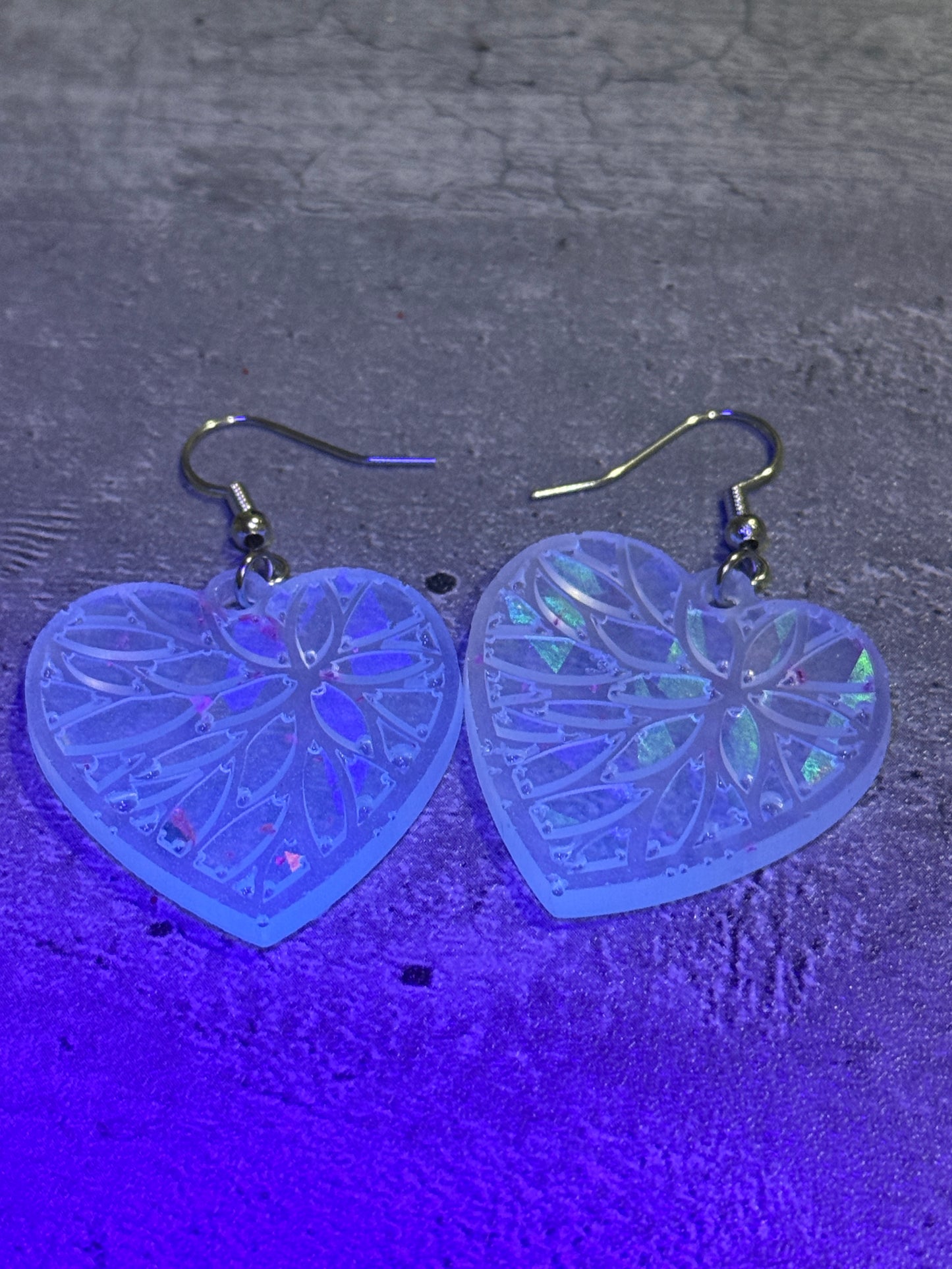 Glow-in-the-Dark Holographic Earrings