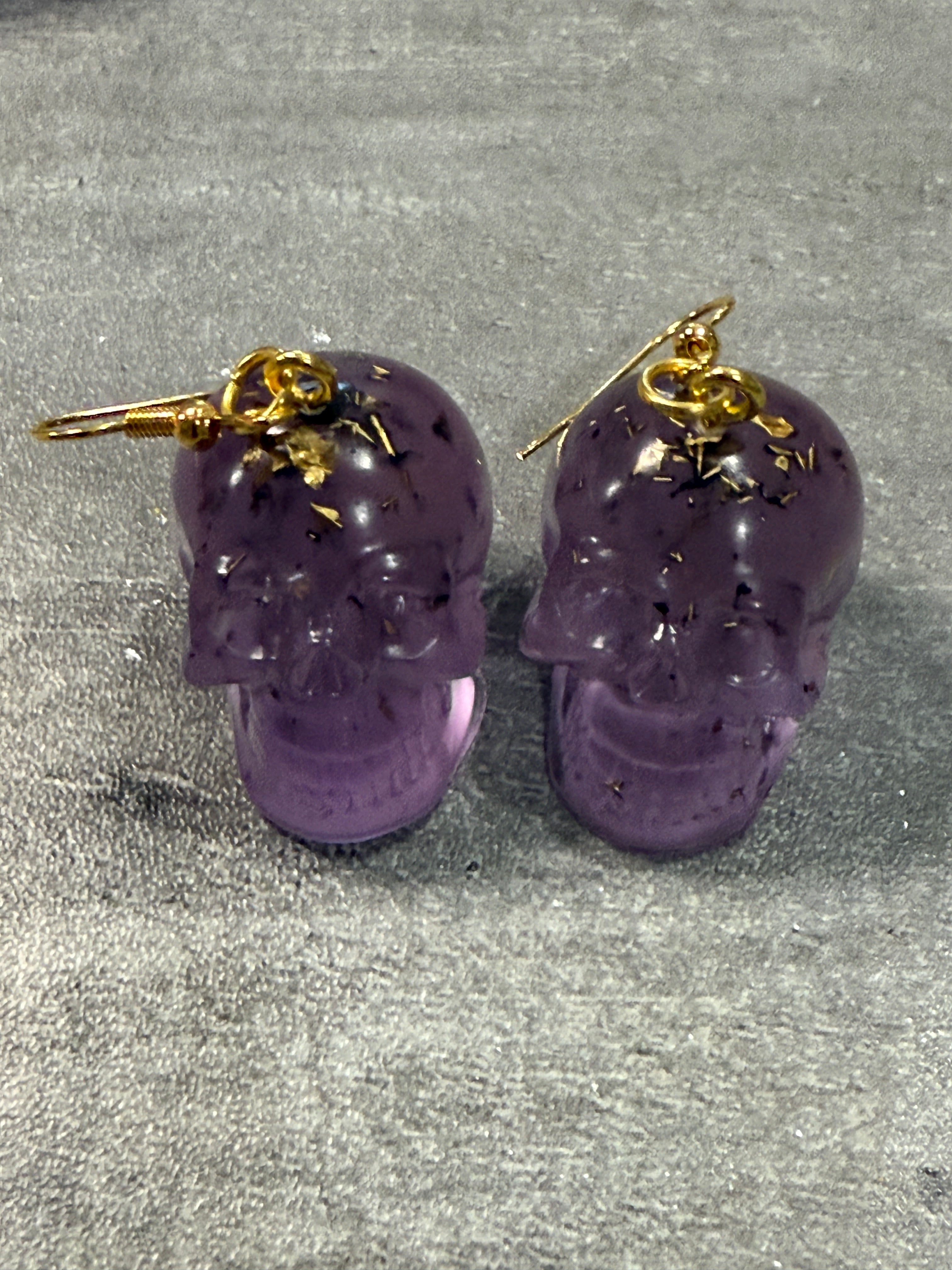 Glow-in-the-dark Skull Earrings