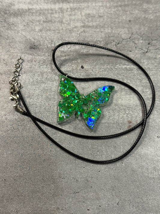 Christmas Butterfly Necklace