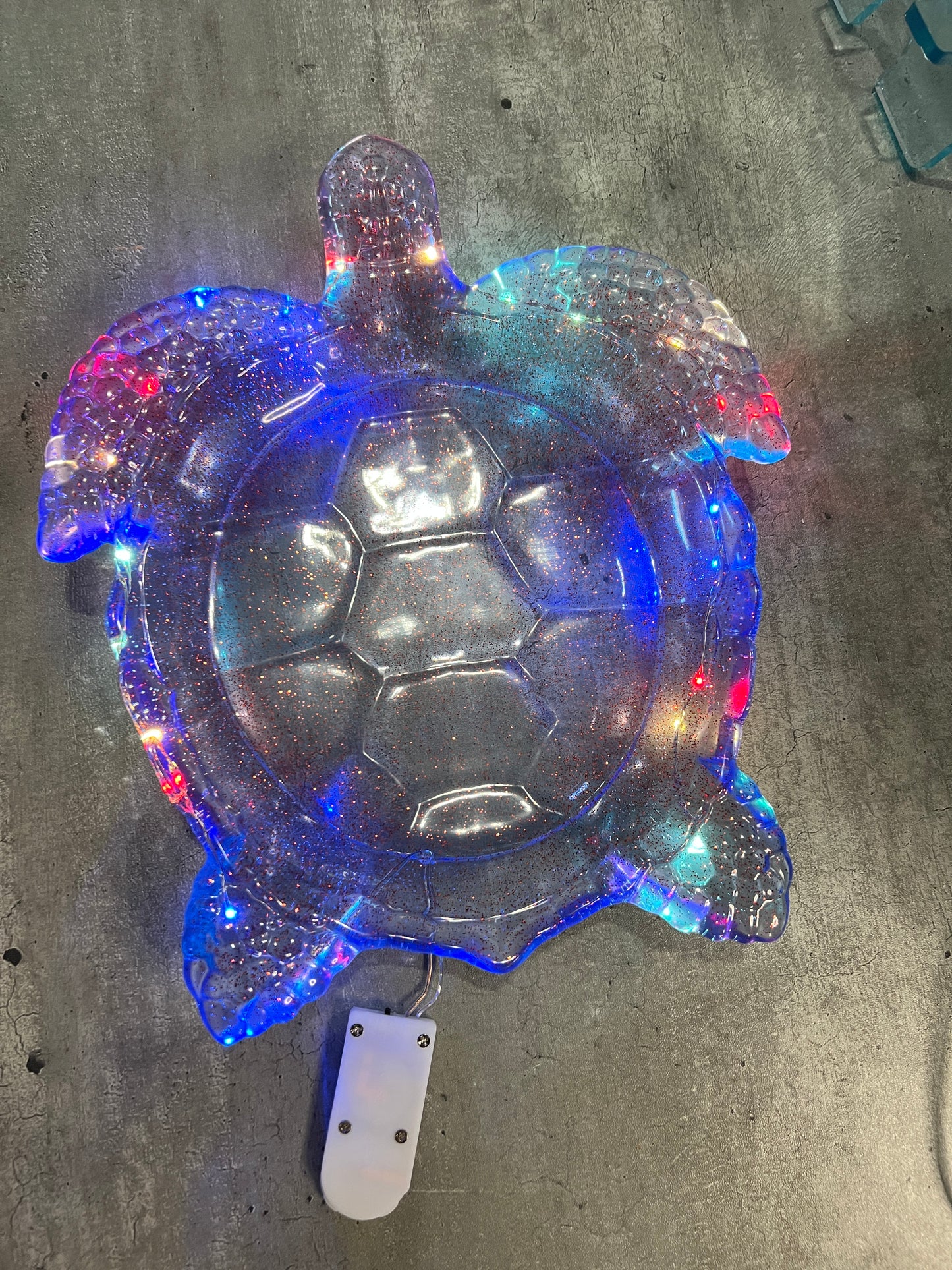Turtle Dish with Fairy LED Lights
