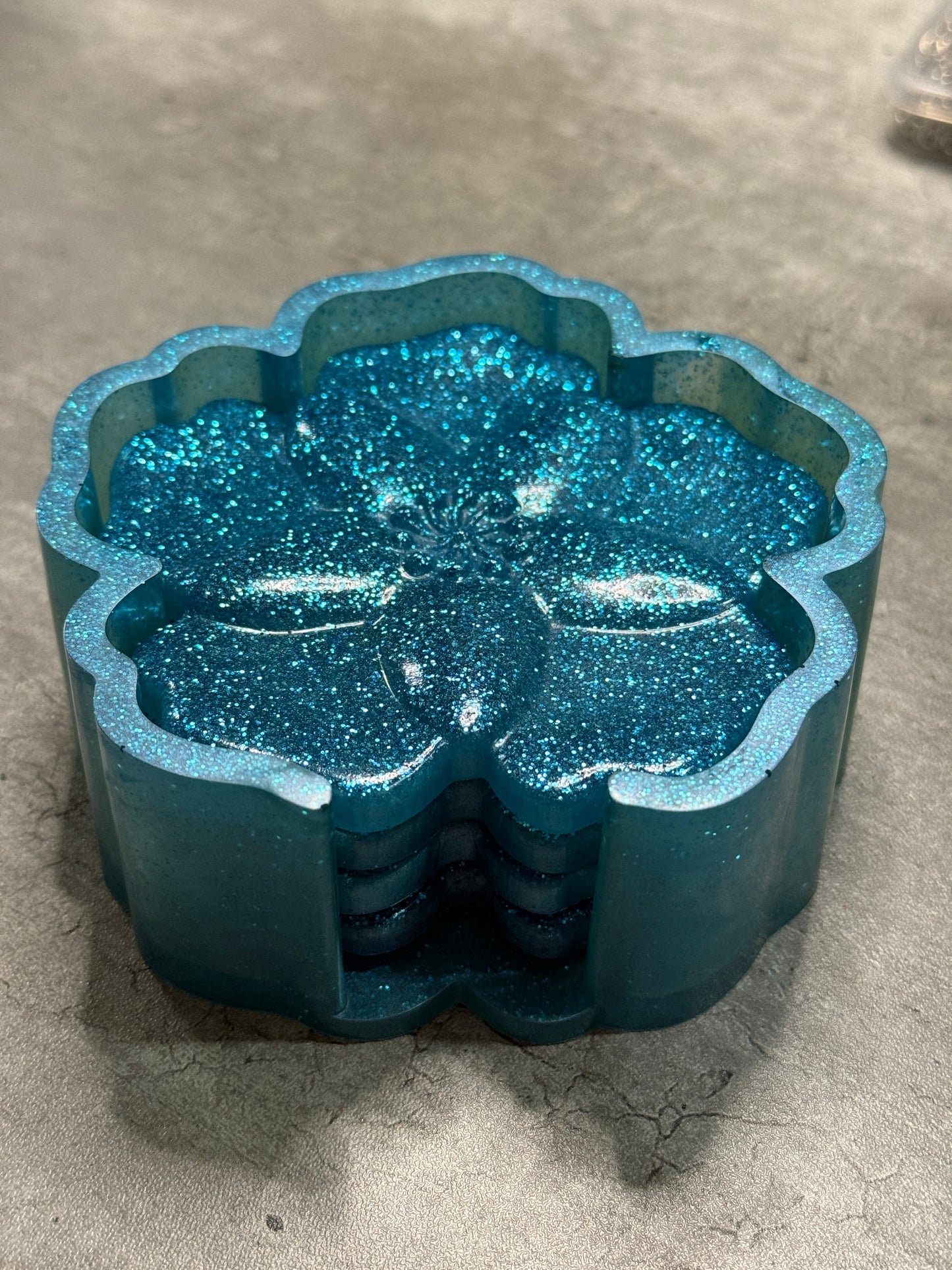 Floral Shape Coaster Set