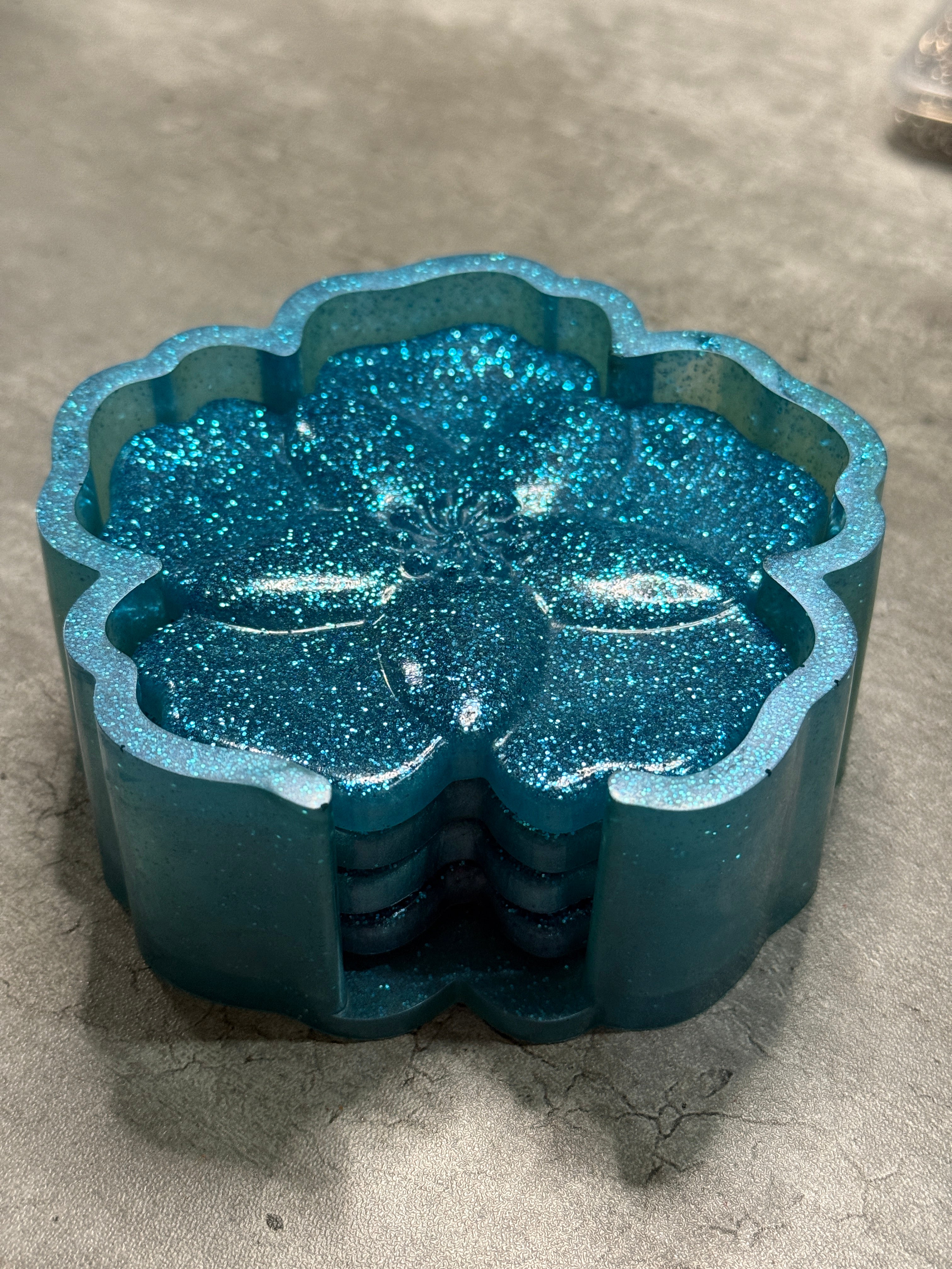 Floral Shape Coaster Set
