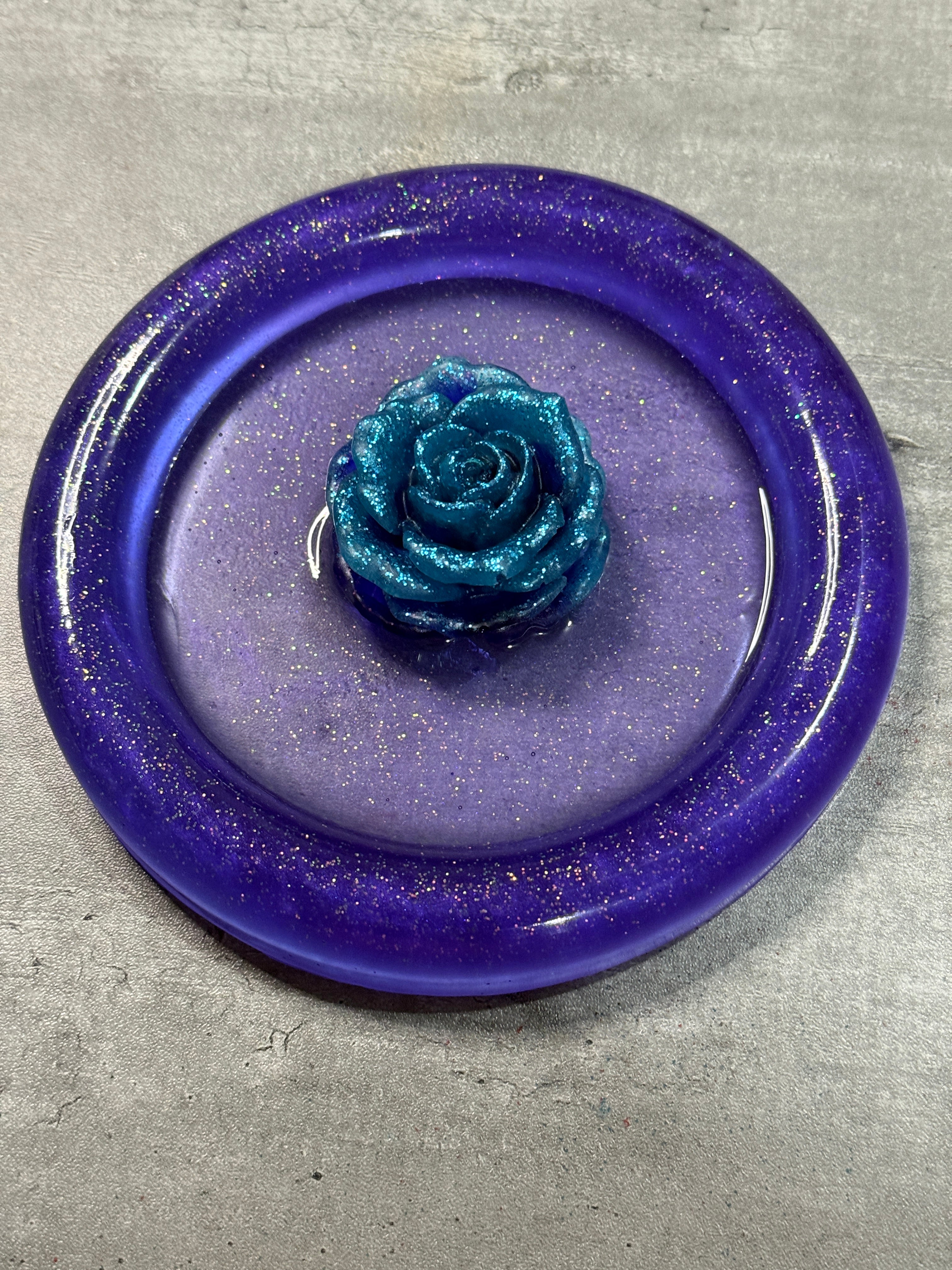 Rose Accented Trinket Tray