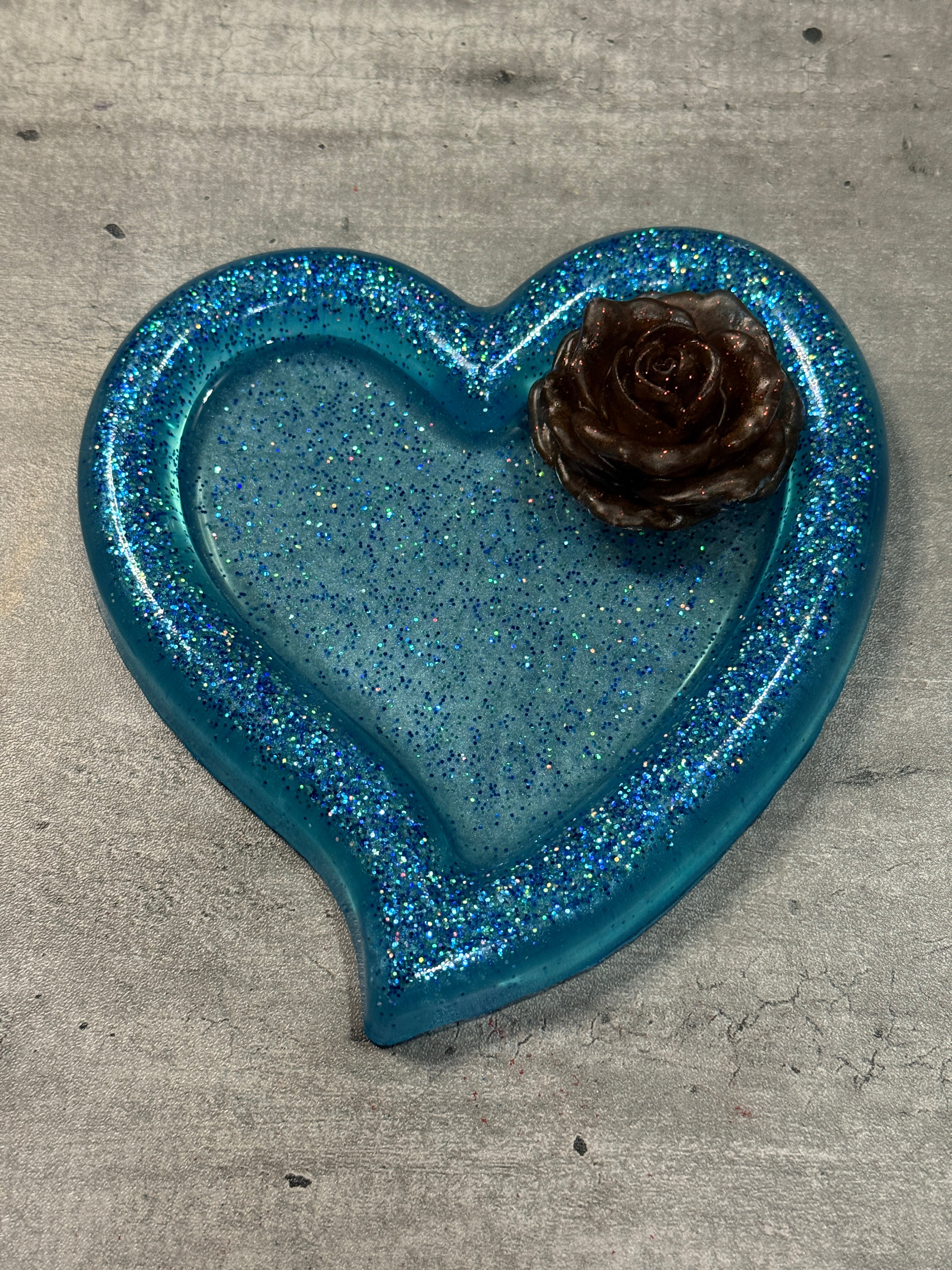 Rose Accented Trinket Tray