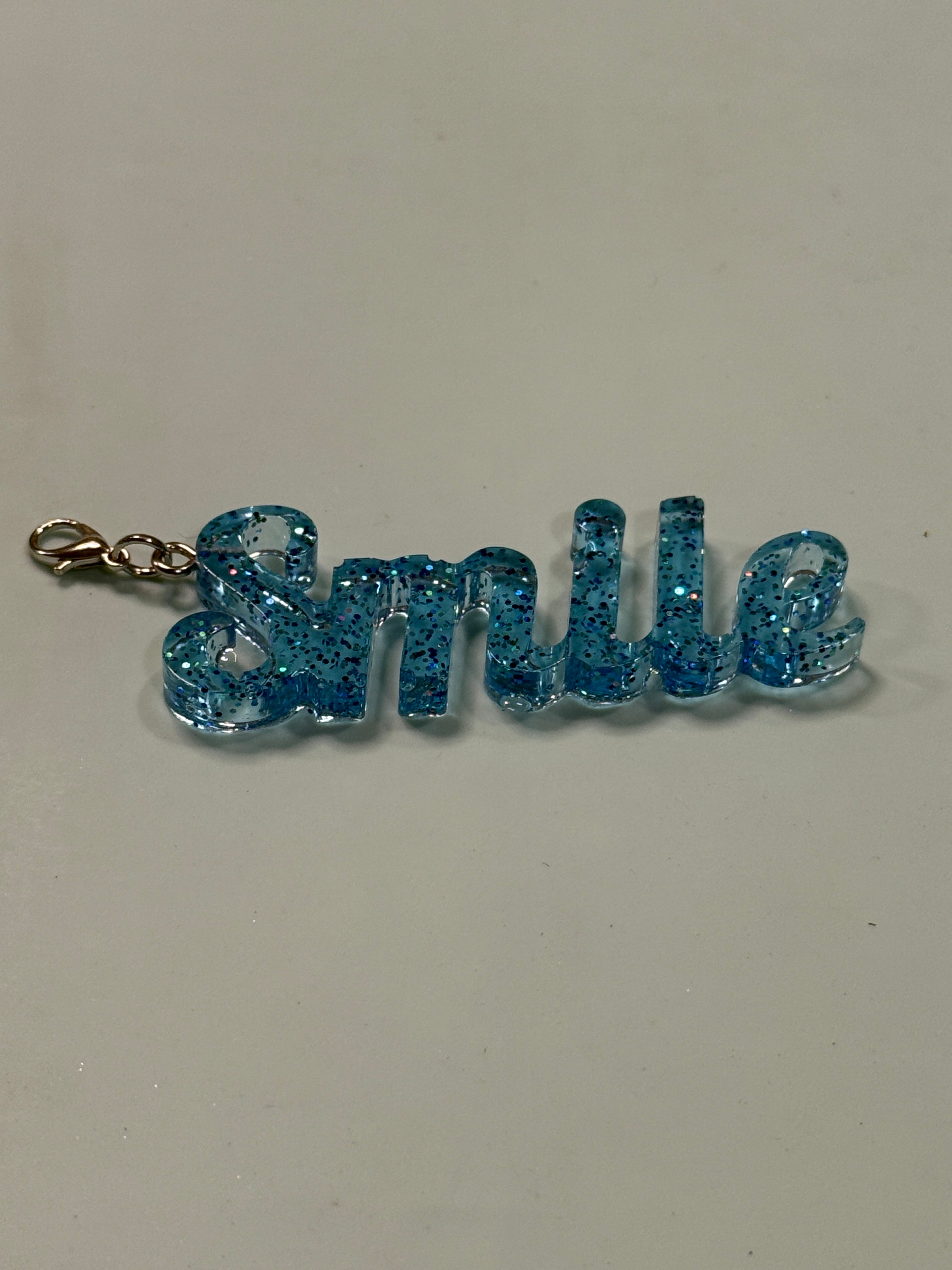 Word Keychain or Bag Charm