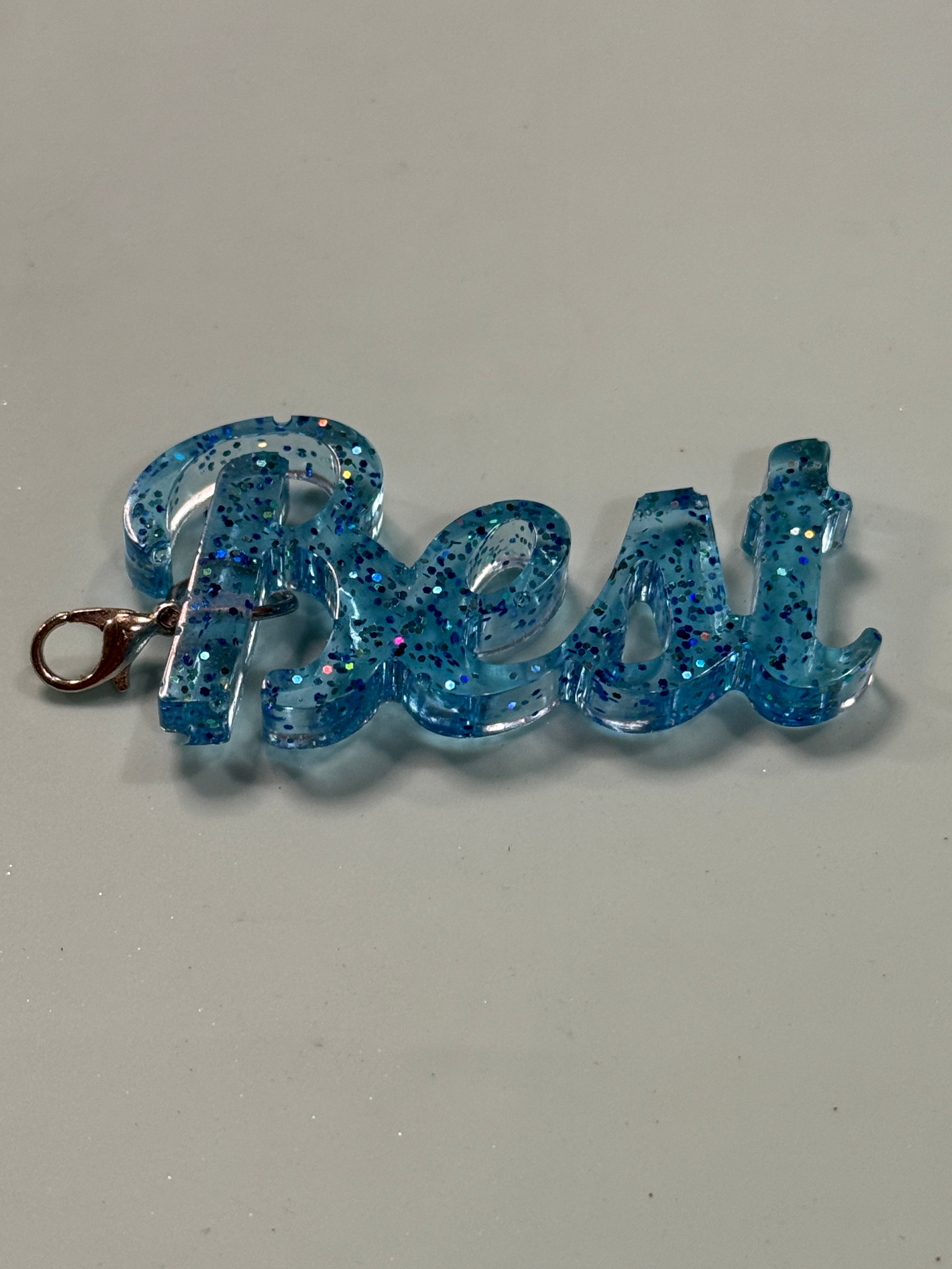 Word Keychain or Bag Charm