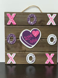 Valentine XOXO Plaque
