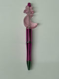Star and Crescent Glitter Bead Pen