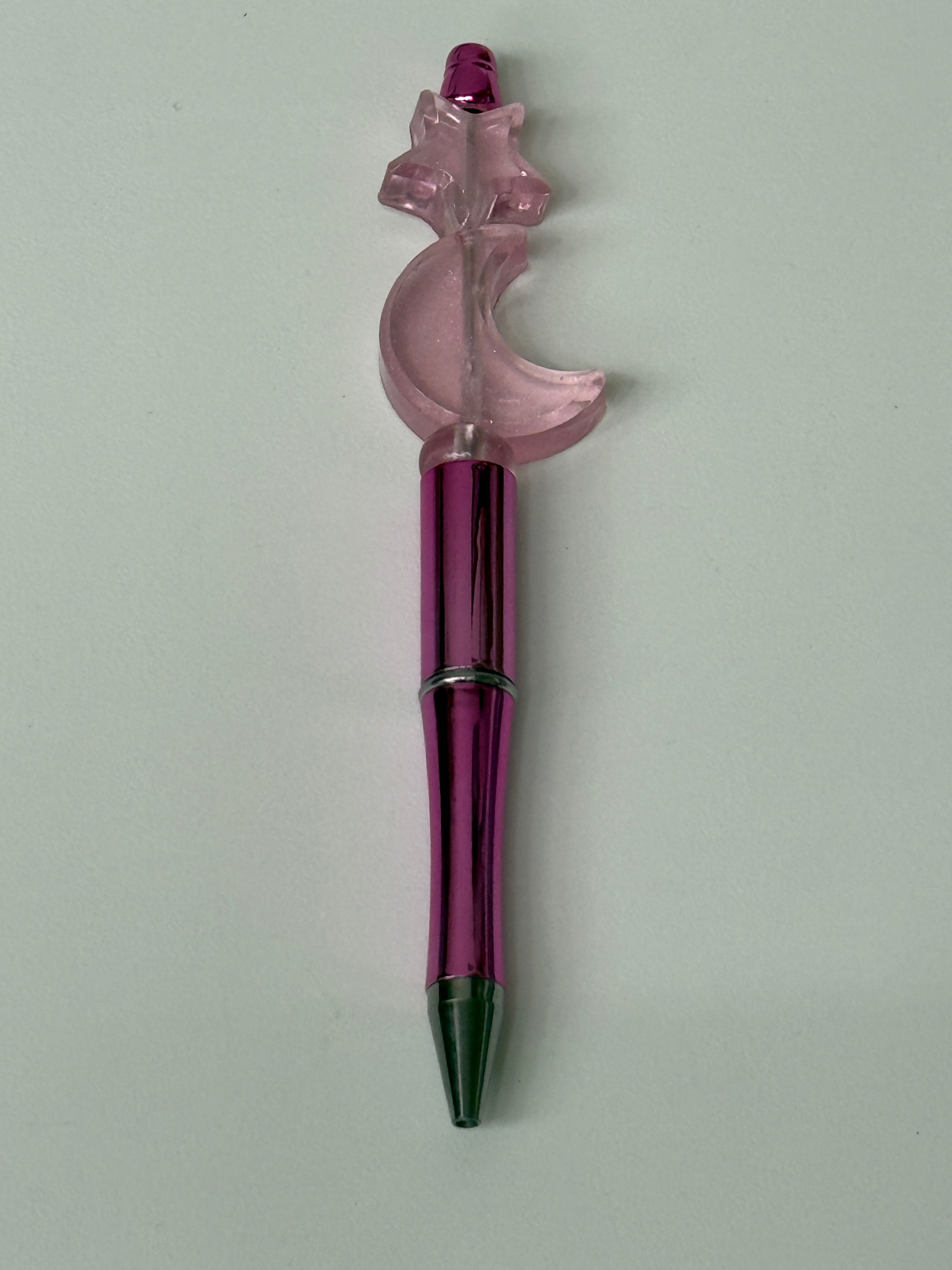 Star and Crescent Glitter Pen