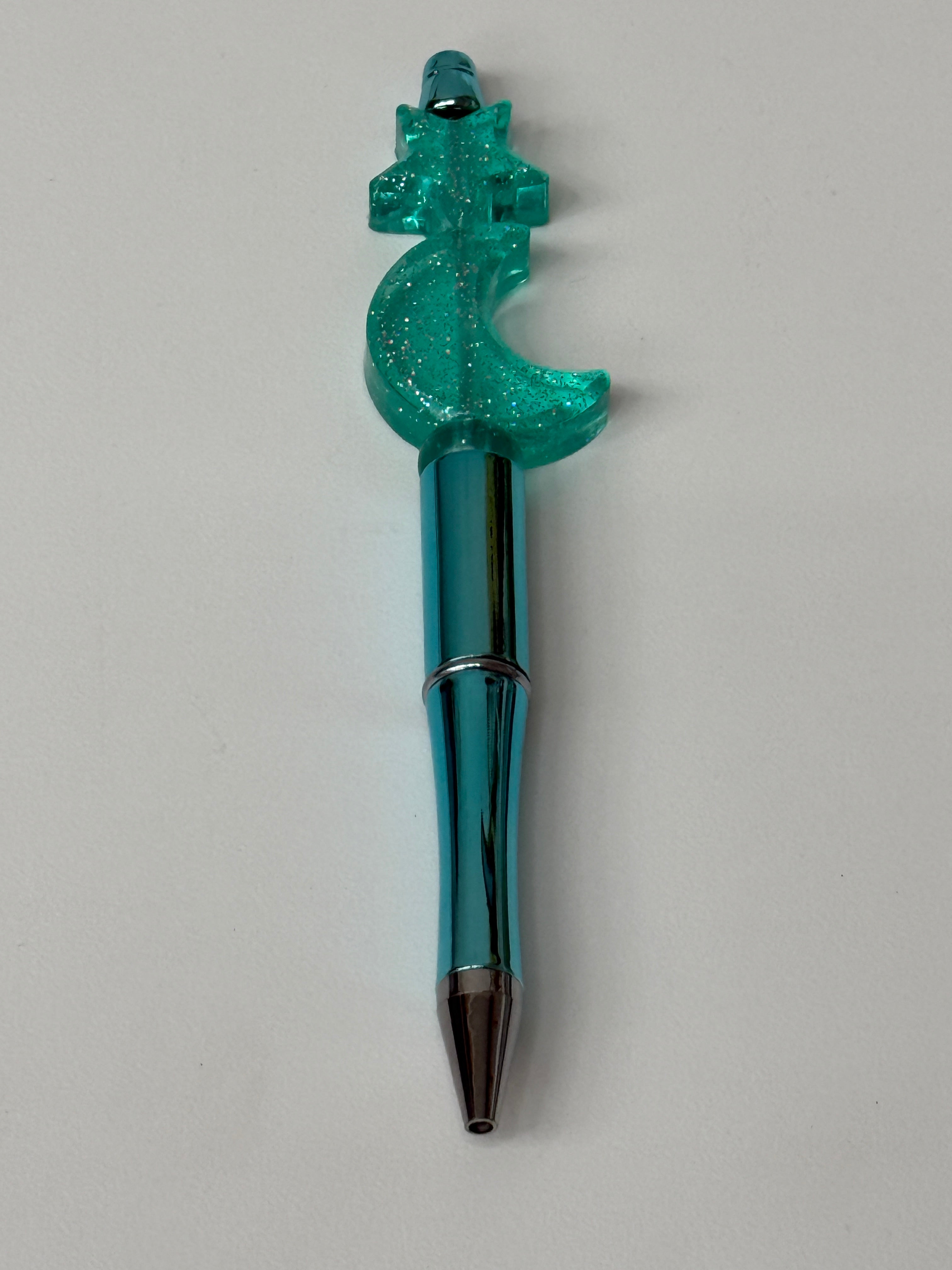 Star and Crescent Glitter Pen