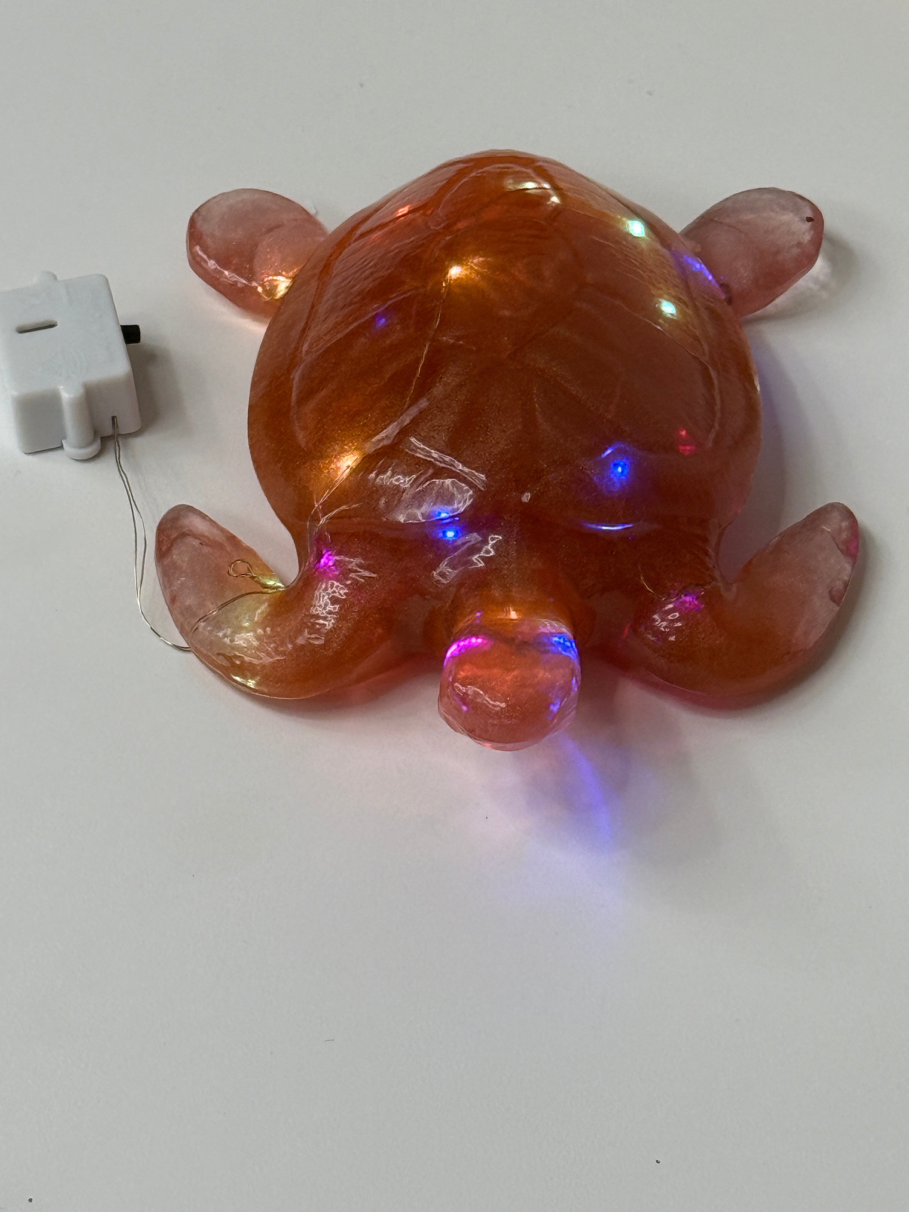 Turtle Figurine with Fairy Lights