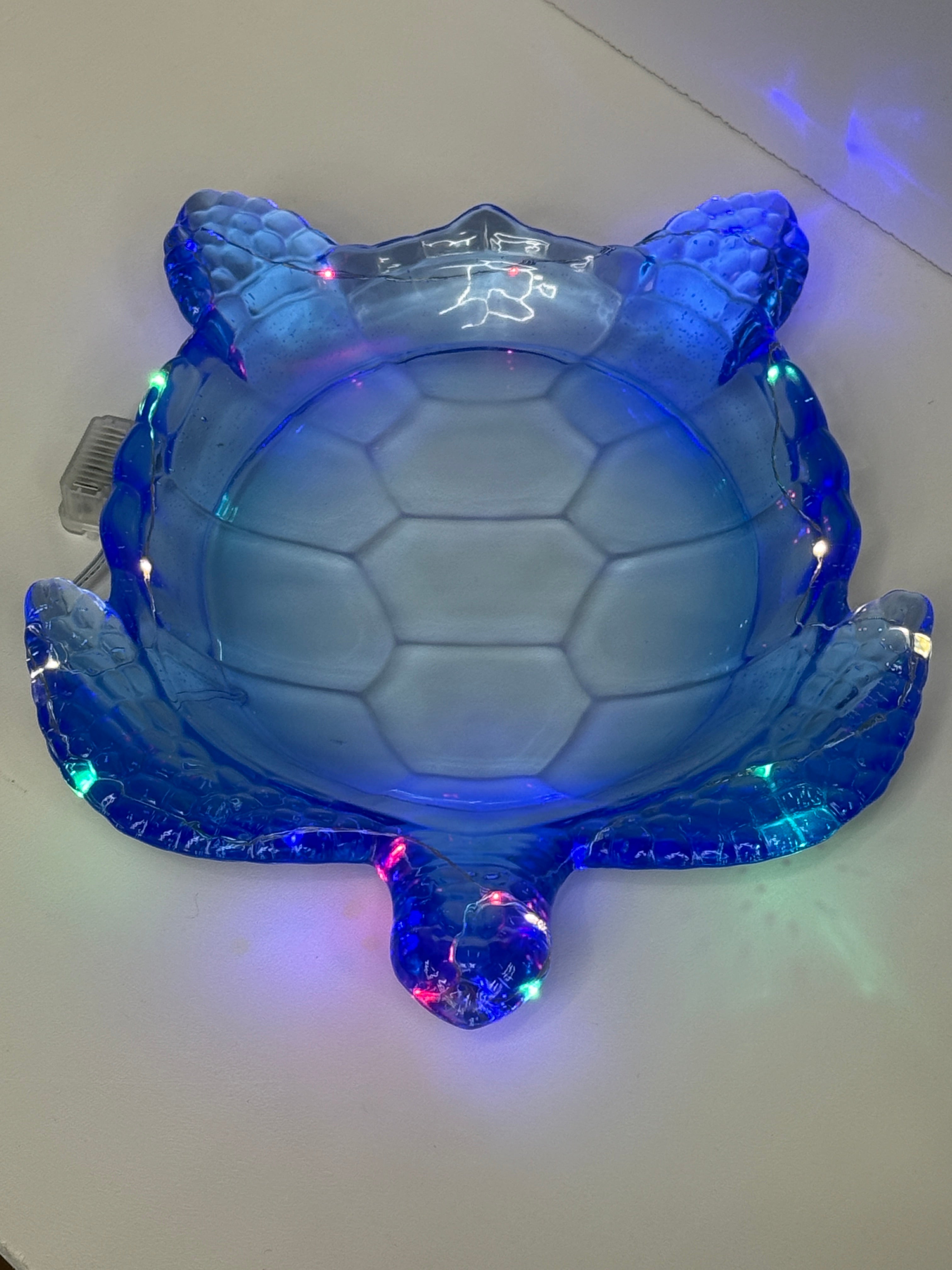 Turtle Dish with Fairy LED Lights