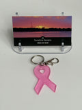 Cancer Awareness Resin Ribbon Bag-charm Keychain