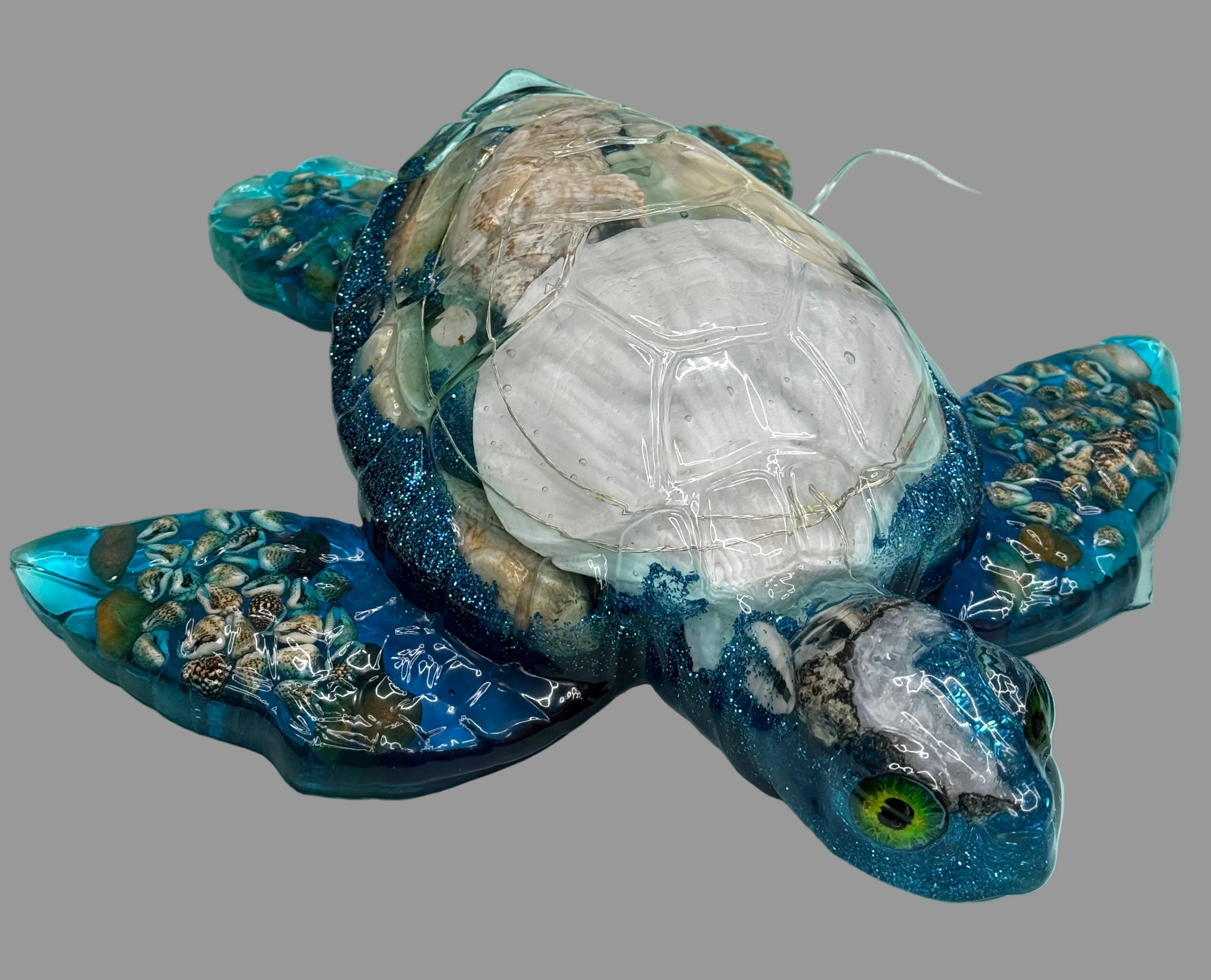 Turtle Figurine w/ Fairy Lights - Giant - Ocean Theme