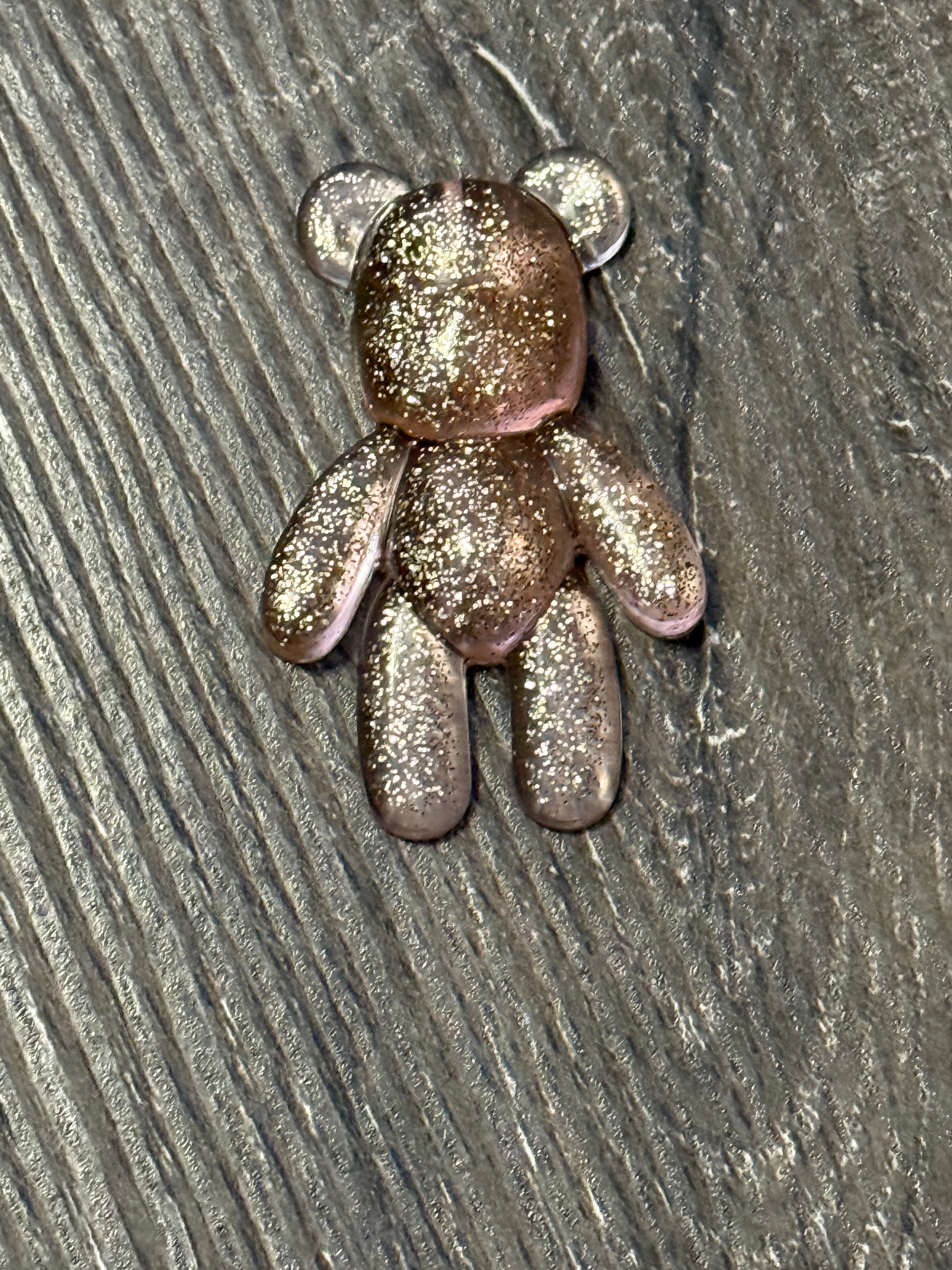 Glitter Bear Keychain