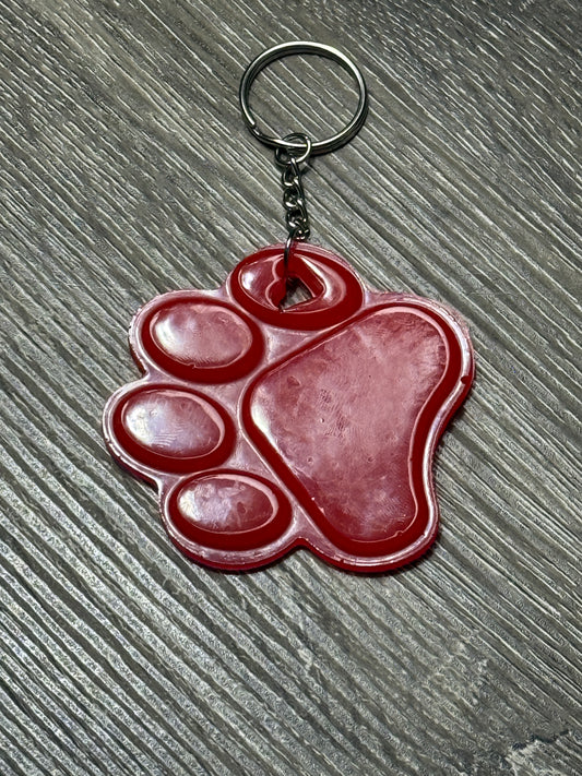 Paw Print Keychain