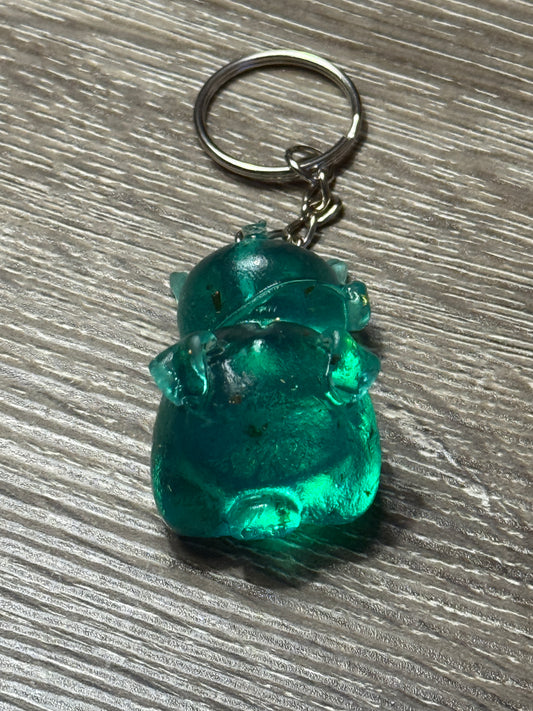 Resting Piggy Keychain