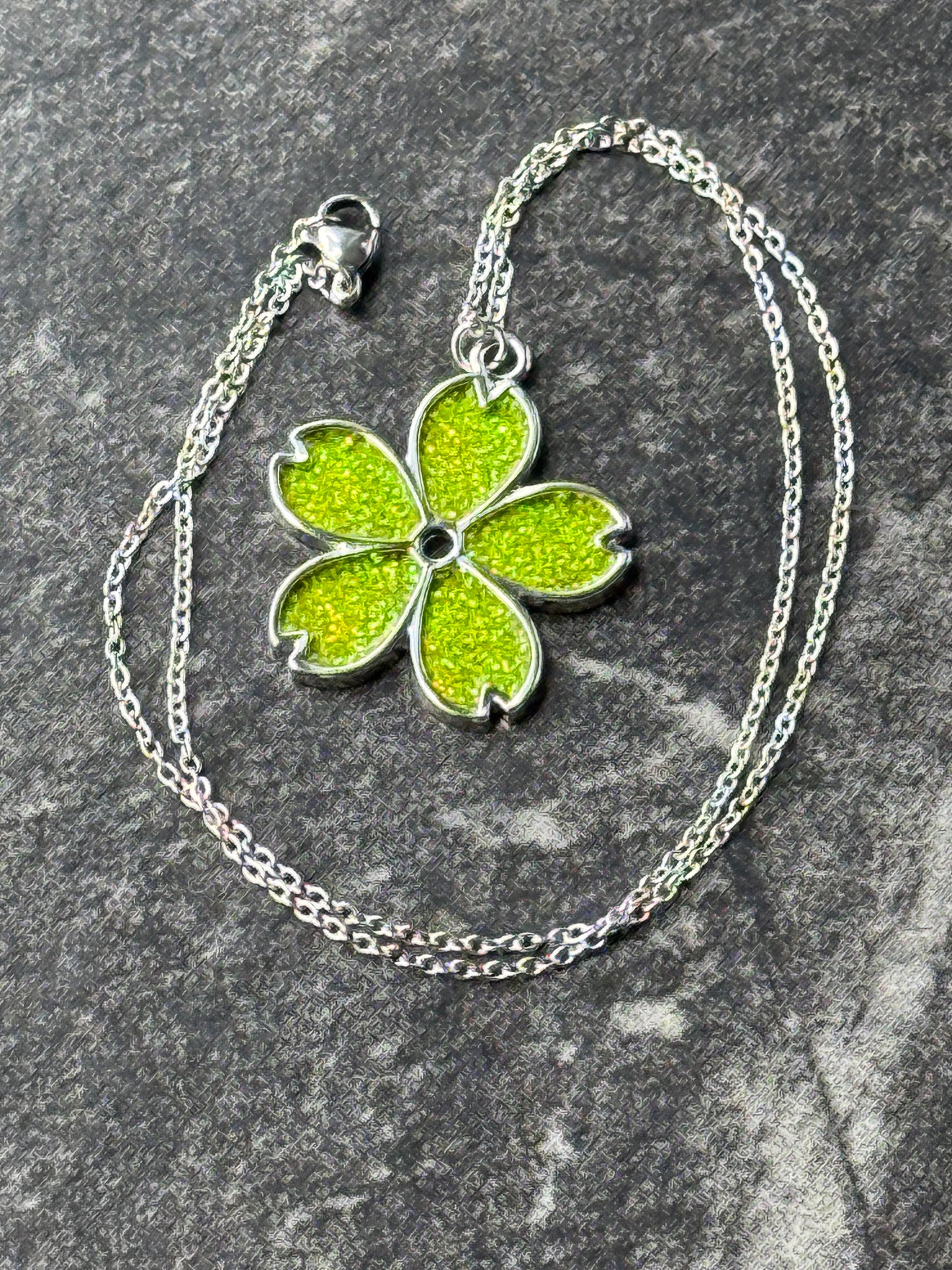 Sakura Bloom Pendant Necklace - Yellow series