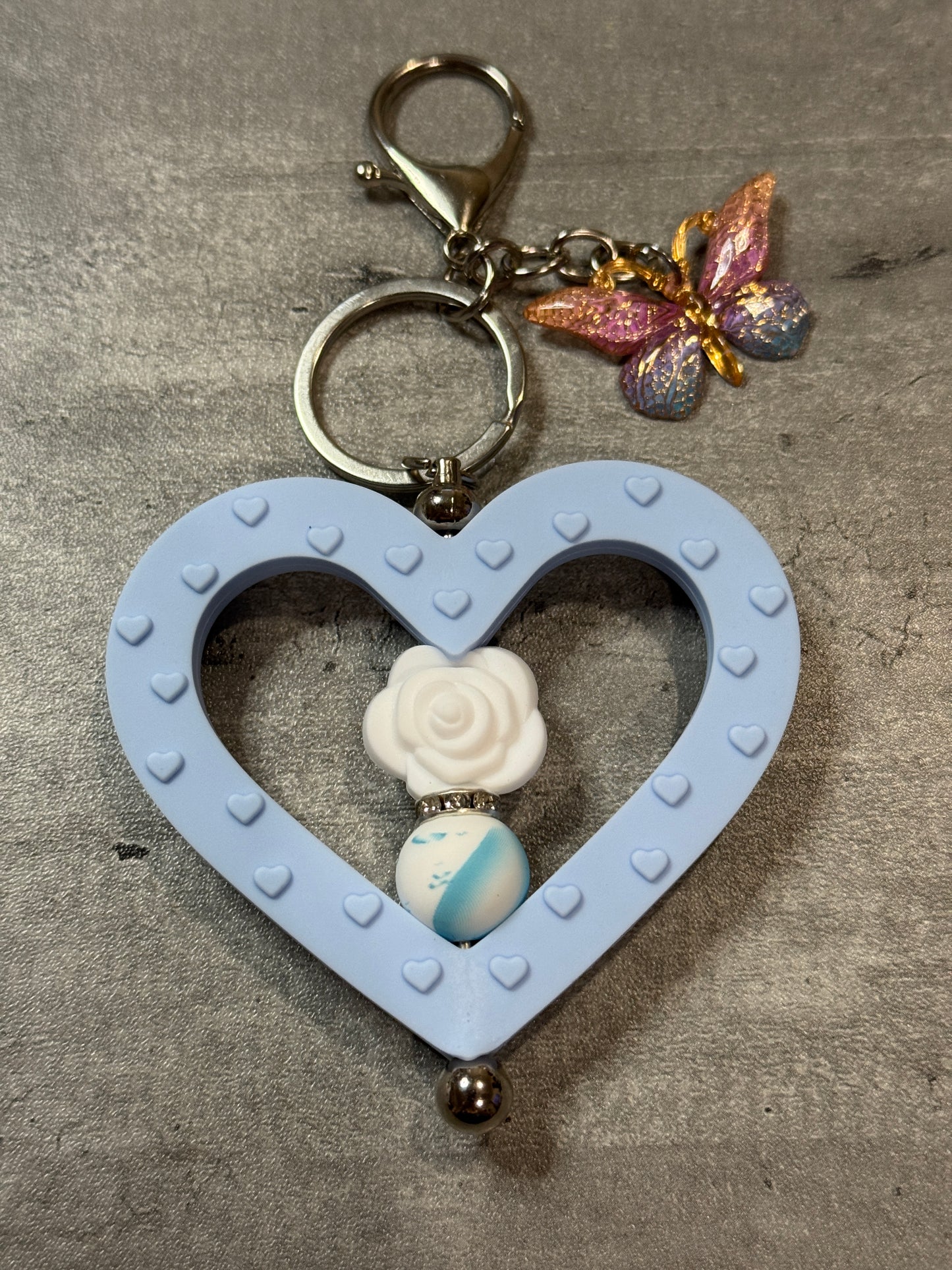 Heart Bag Charm and Keychain