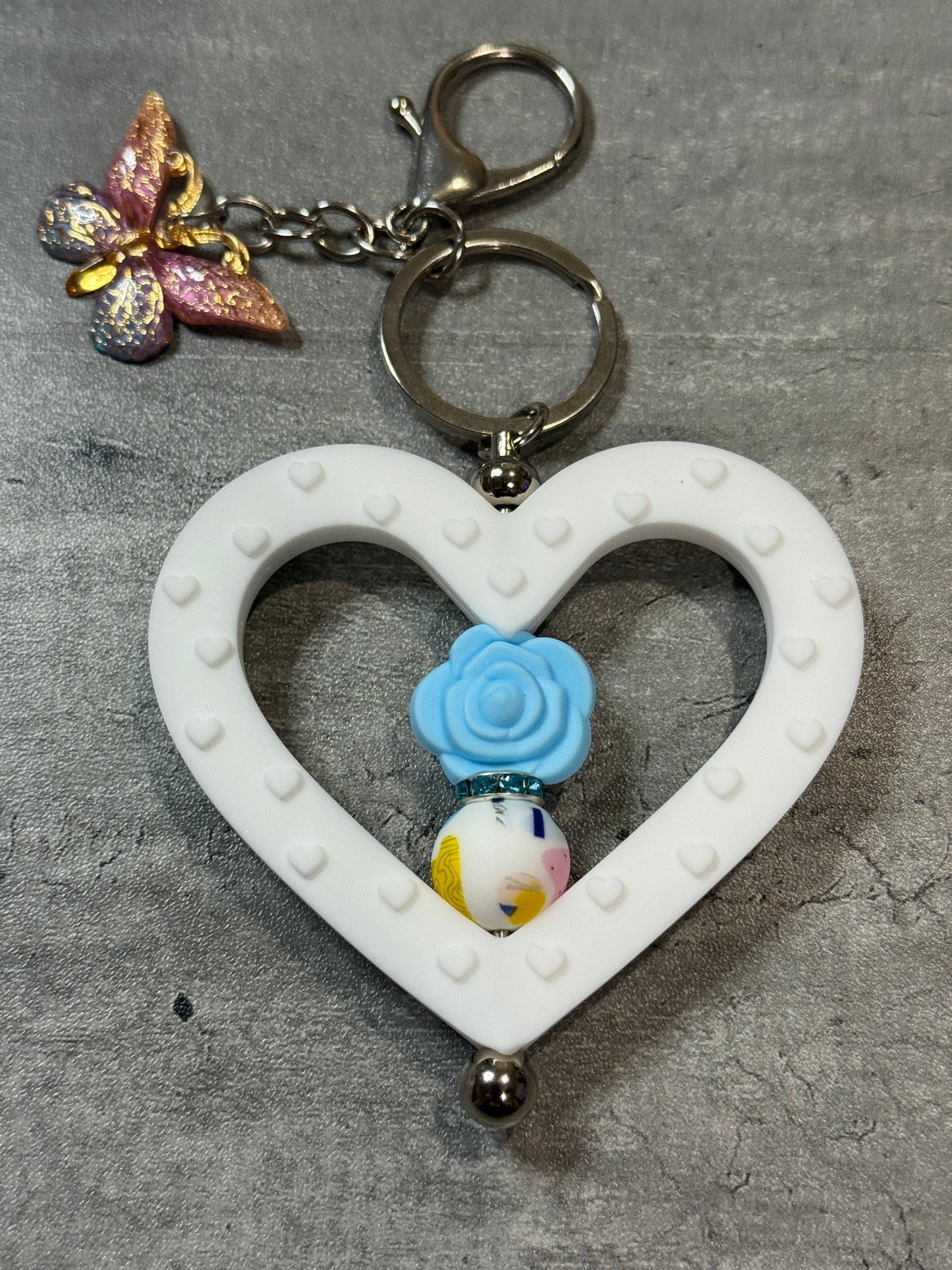 Heart Bag Charm and Keychain