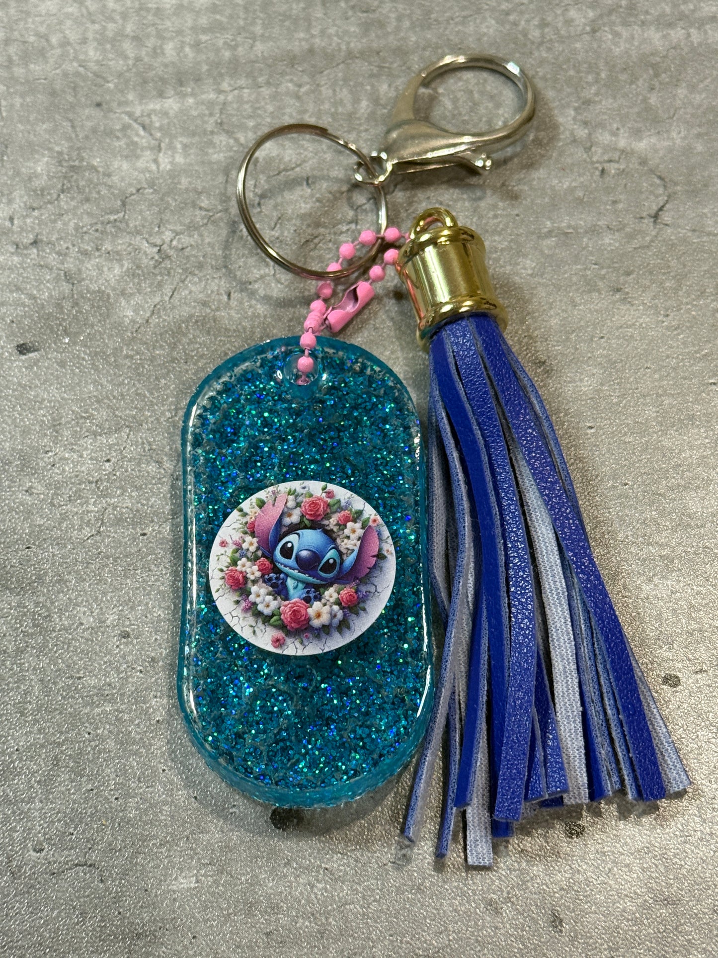 Glitter Disney Keychains