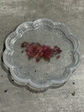 Vintage Flower Trinket Tray