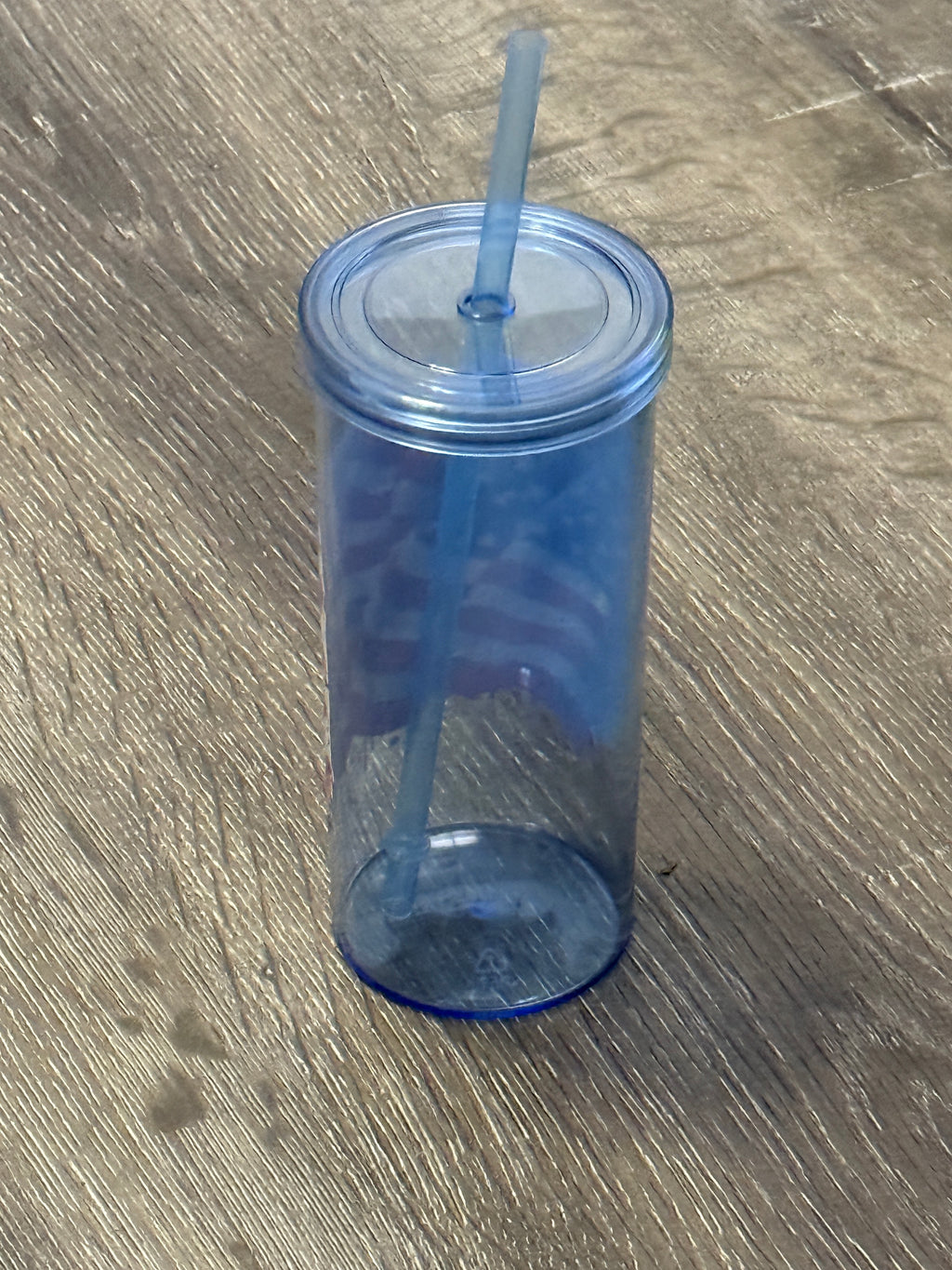 Freedom Cup - 20 oz reusable plastic cup with lid and straw