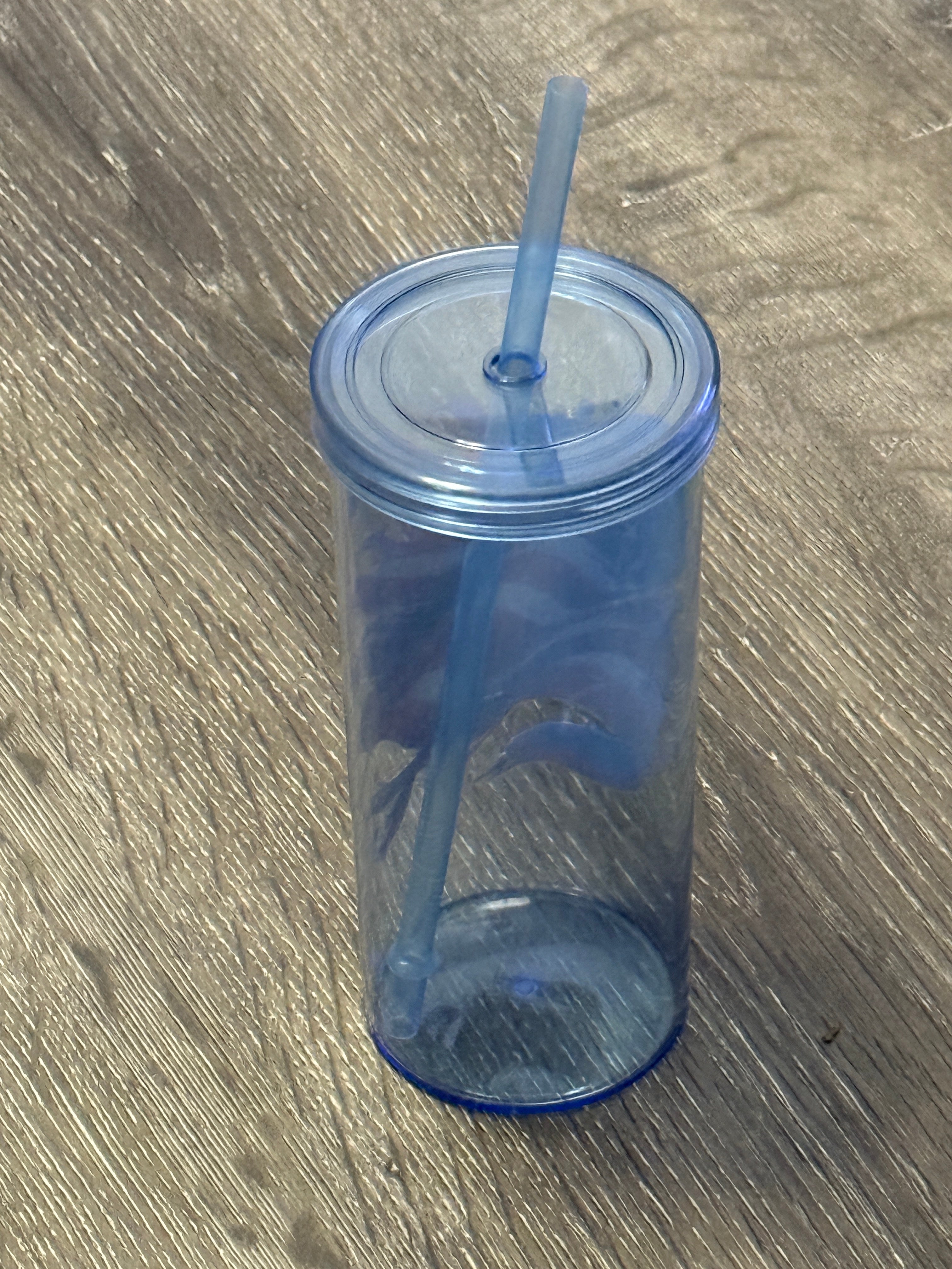 Freedom Cup - 20 oz reusable plastic cup with lid and straw