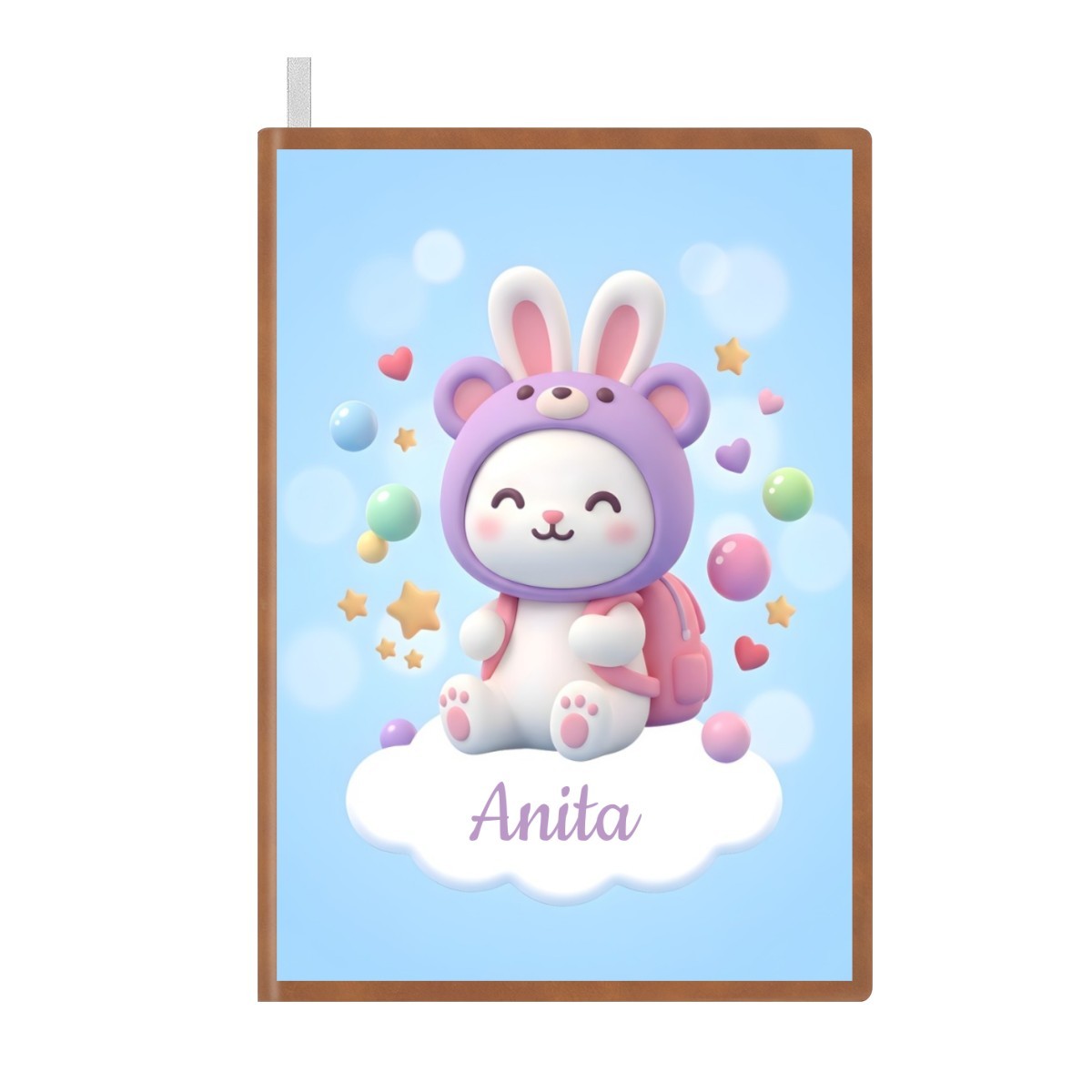 Personalized Kawaii Bunny Notebook | Custom Name | A5 Journal