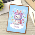 Personalized Kawaii Bunny Notebook | Custom Name | A5 Journal