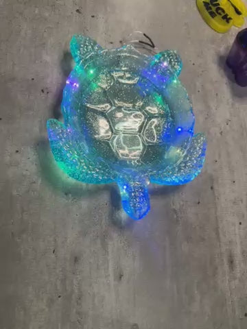Turtle Dish with Fairy LED Lights
